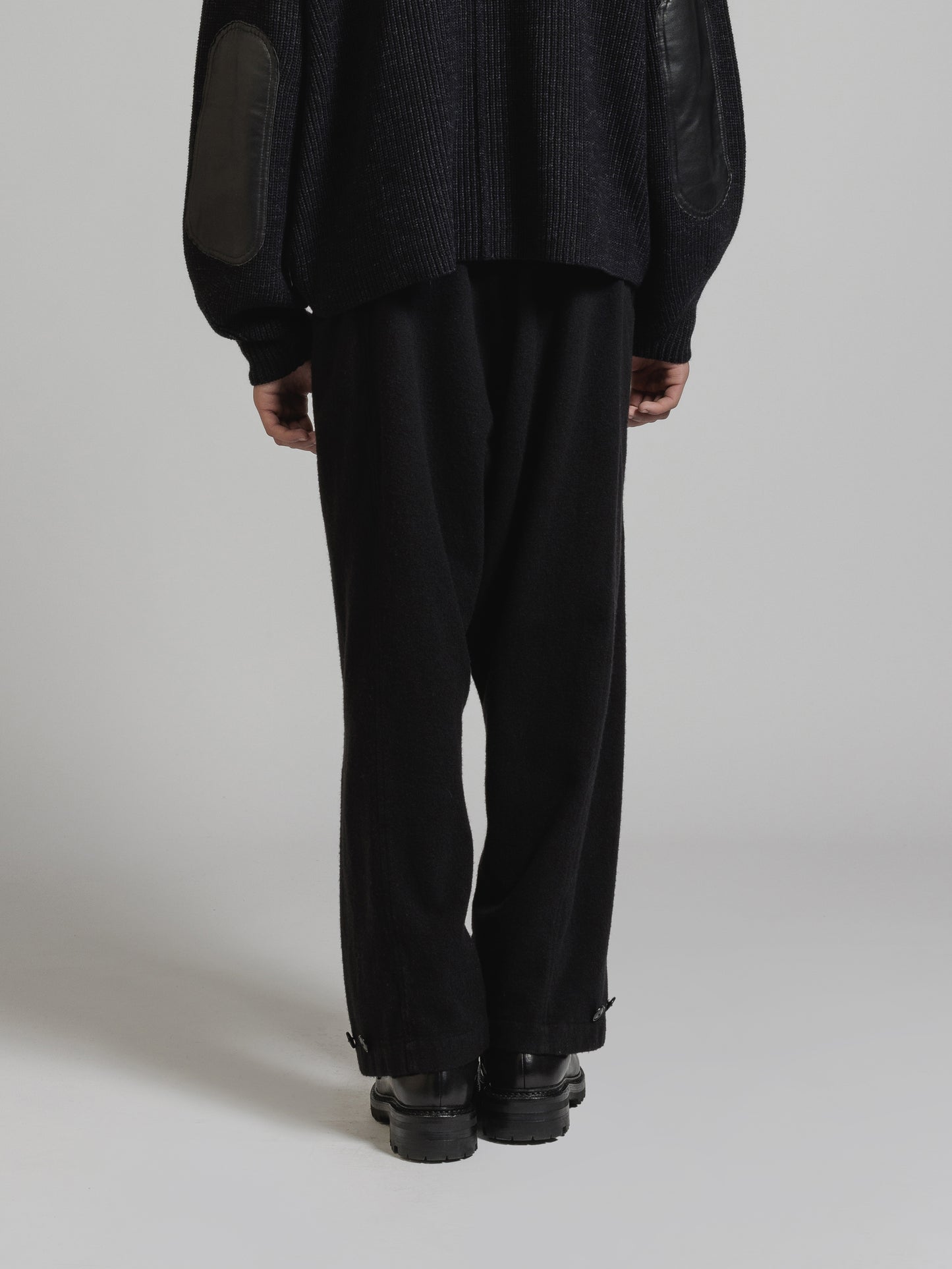 
                  
                    OBJECT DYE WOOL DROP CROTCH PANTS
                  
                