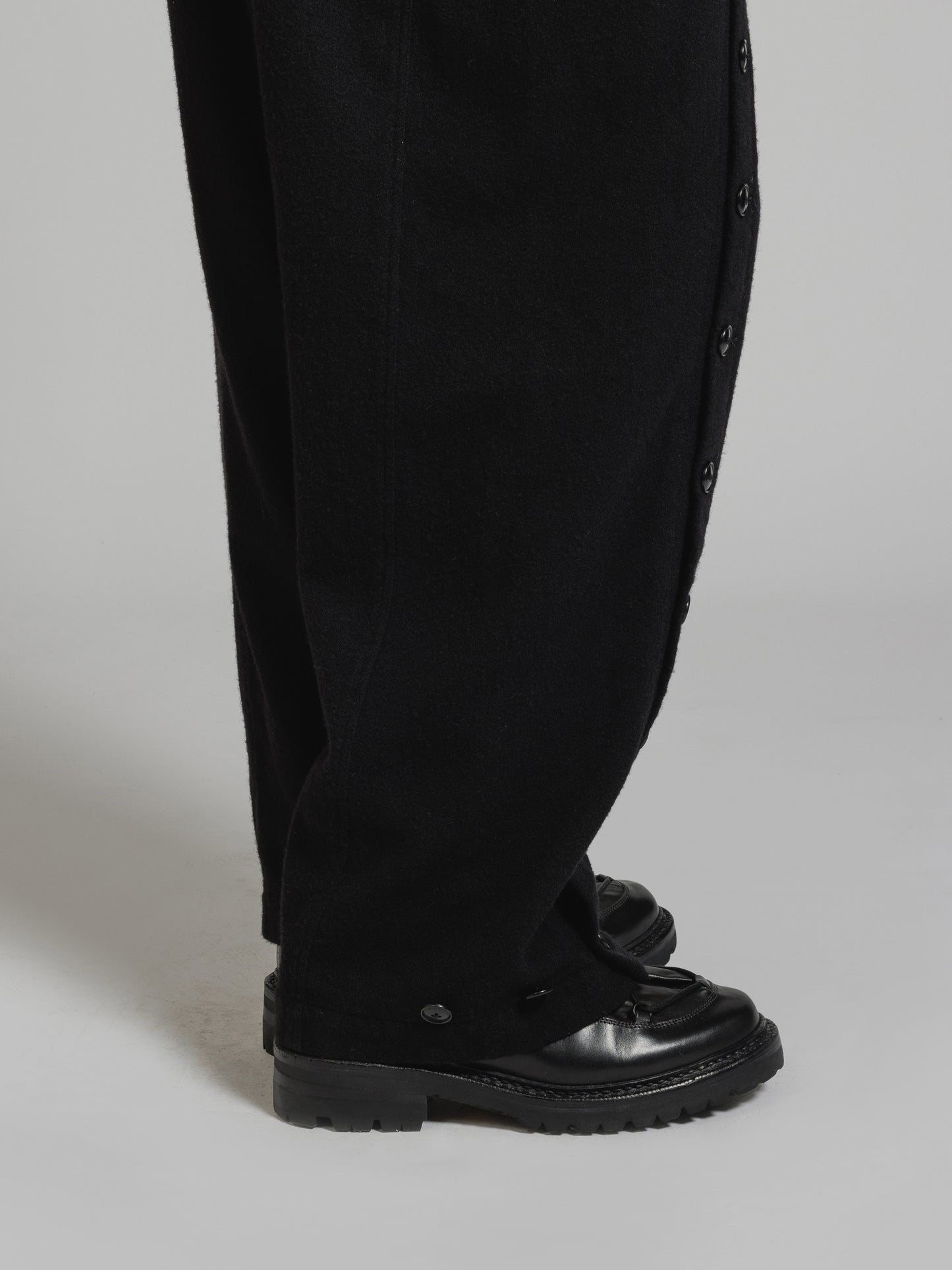 
                  
                    OBJECT DYE WOOL DROP CROTCH PANTS
                  
                