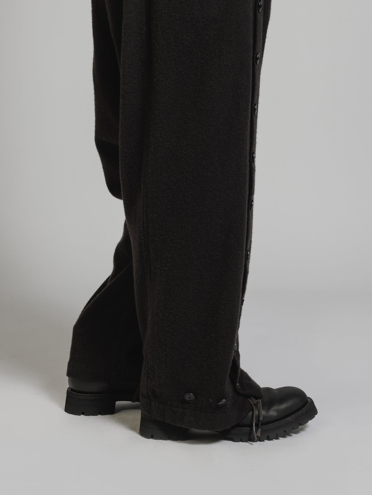 
                  
                    OBJECT DYE WOOL DROP CROTCH PANTS
                  
                