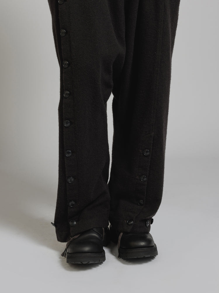 
                  
                    OBJECT DYE WOOL DROP CROTCH PANTS
                  
                