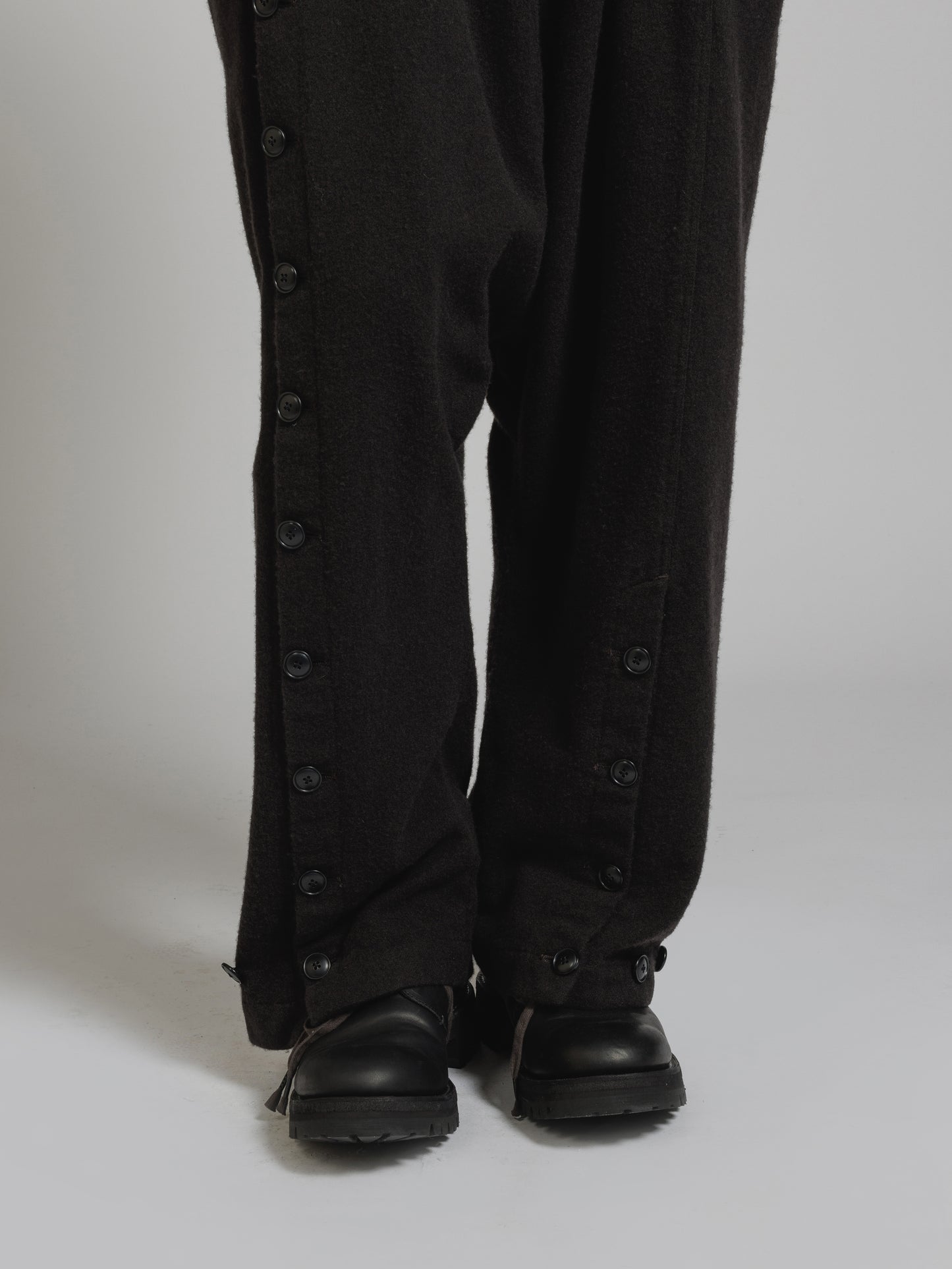 
                  
                    OBJECT DYE WOOL DROP CROTCH PANTS
                  
                