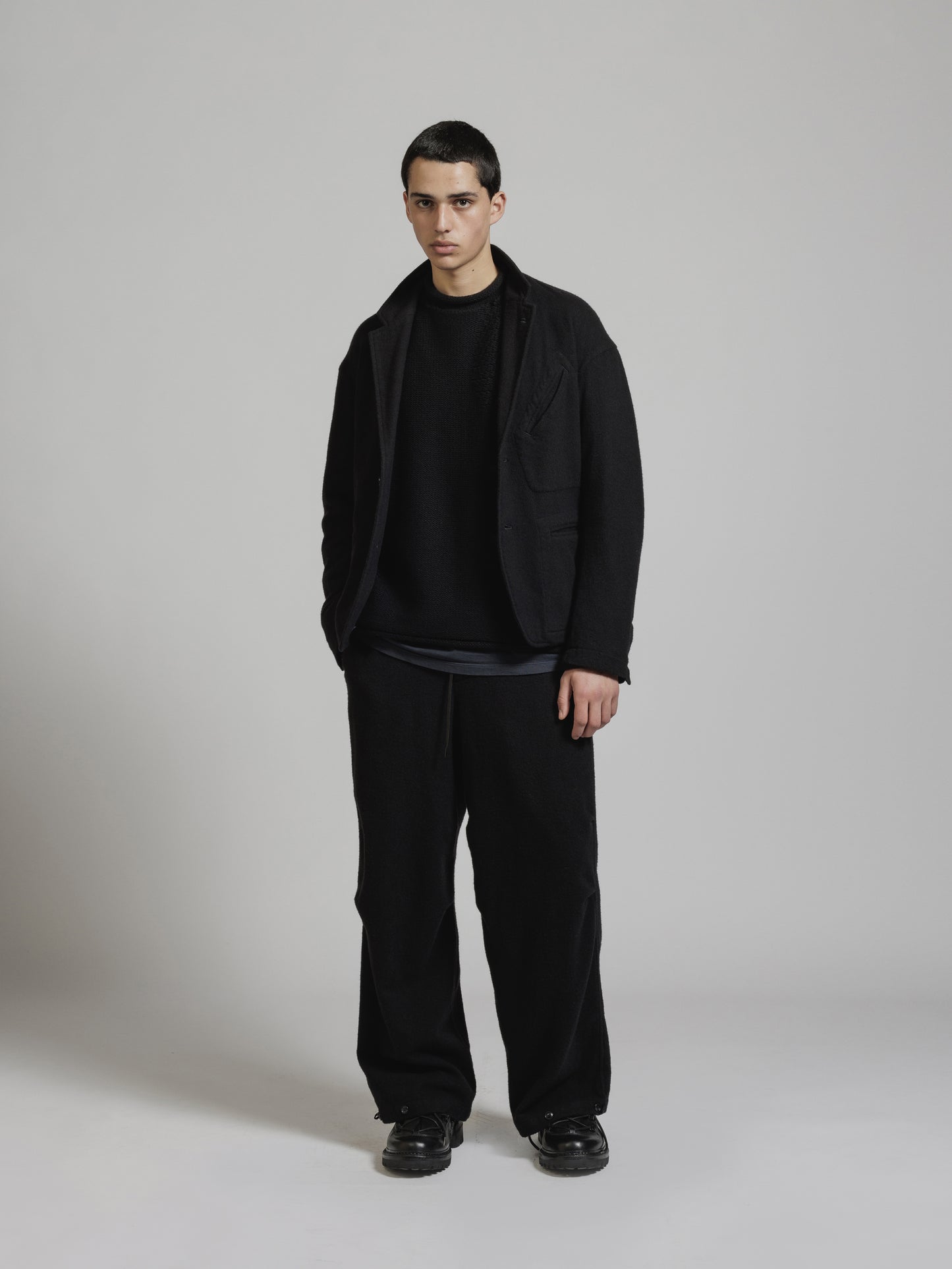 
                  
                    OBJECT DYE WOOL WIDE PANTS
                  
                