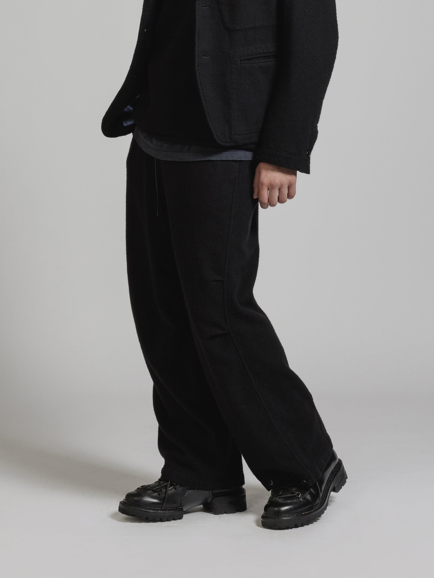 
                  
                    OBJECT DYE WOOL WIDE PANTS
                  
                