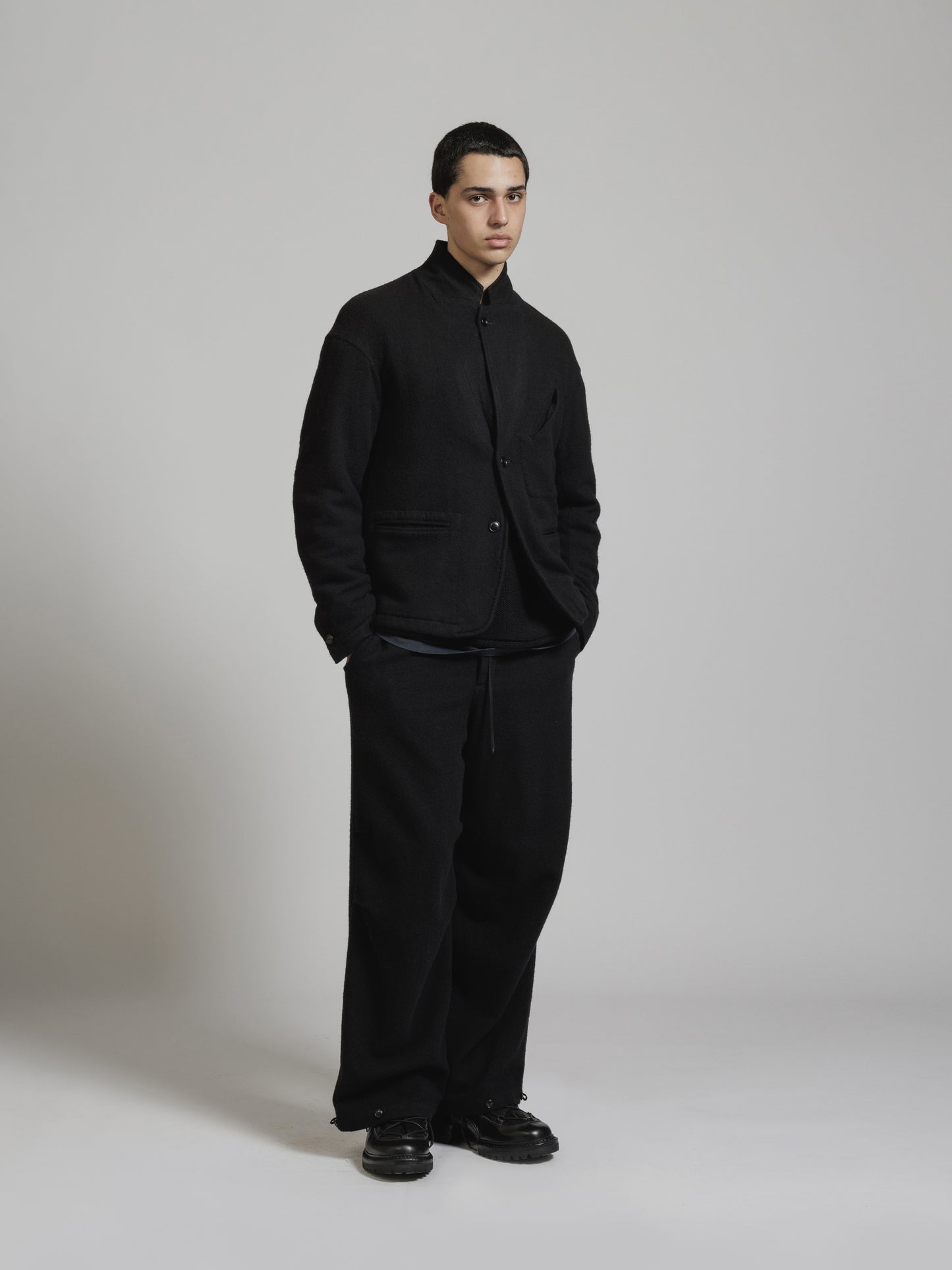 
                  
                    OBJECT DYE WOOL WIDE PANTS
                  
                