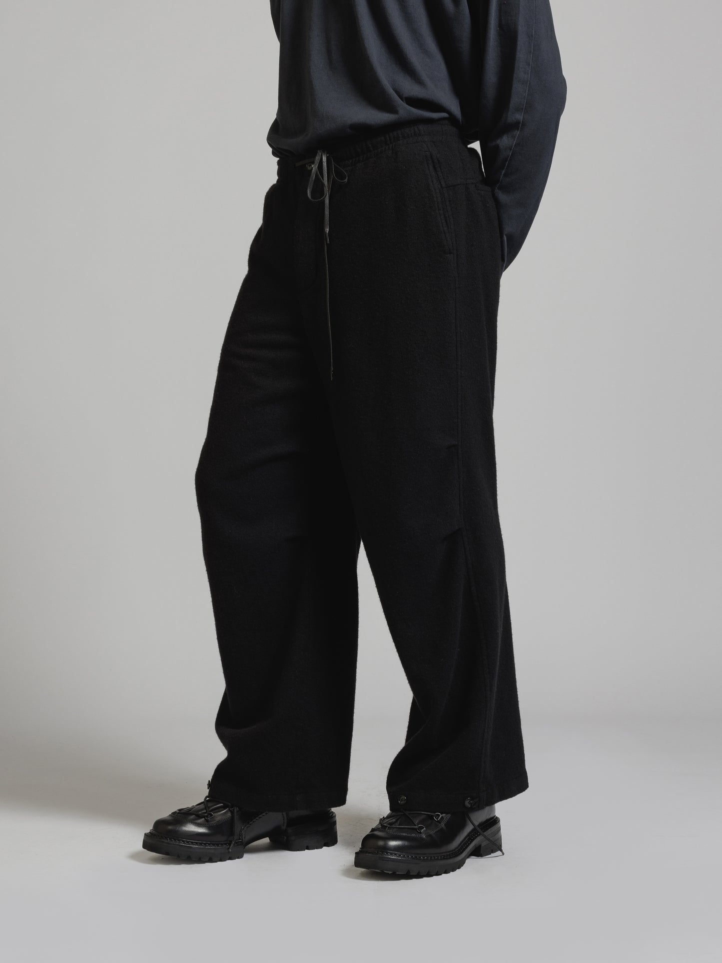 
                  
                    OBJECT DYE WOOL WIDE PANTS
                  
                