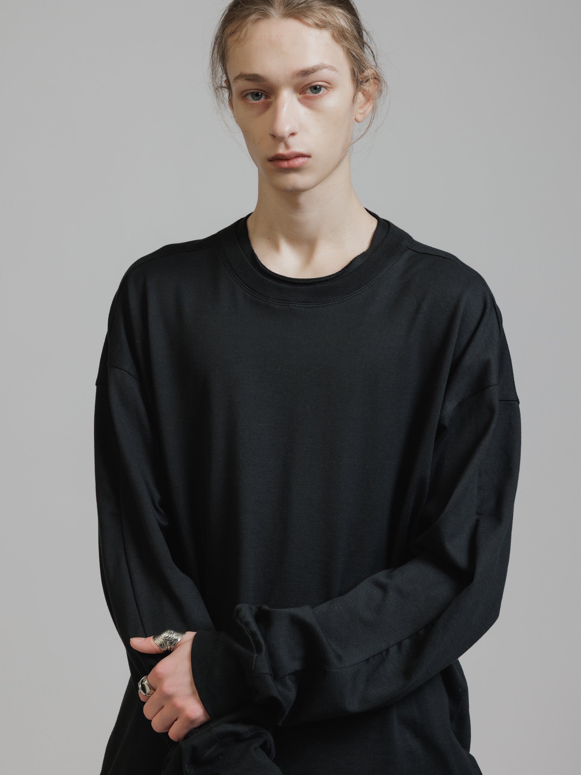 トップス The Viridi-anne long sleeve julius ann The Viridi-anne Jersey long sleeve T-shirt （BLACK） - Osaka