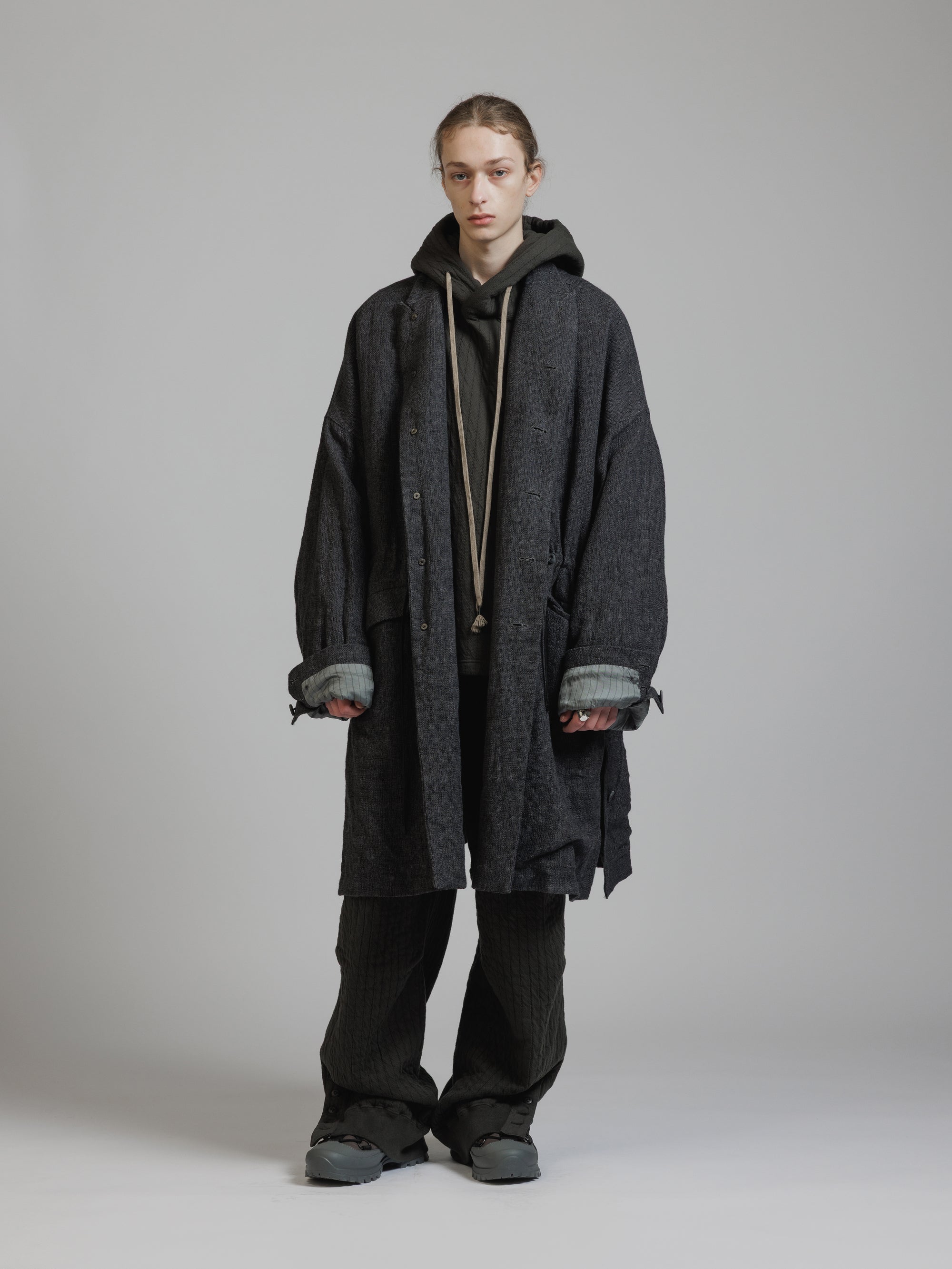 the viridi-anne スクエアプリントリネンコート the viridi-anne スクエアプリントリネンコート The Viridi-anne