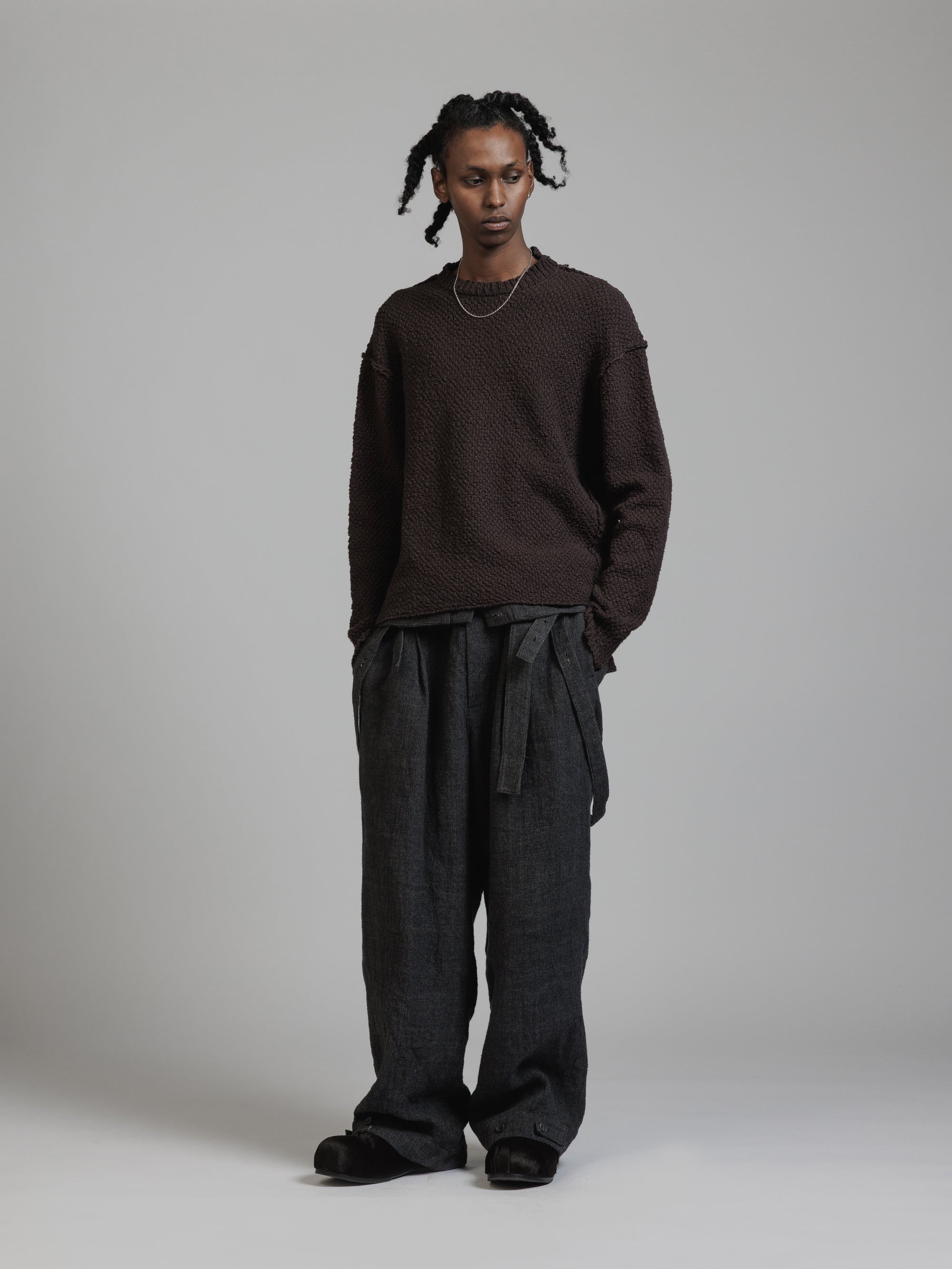 THE VIRIDI-ANNE（ザ ヴィリディアン） TVA 25AW SLUB YARN PULLOVER