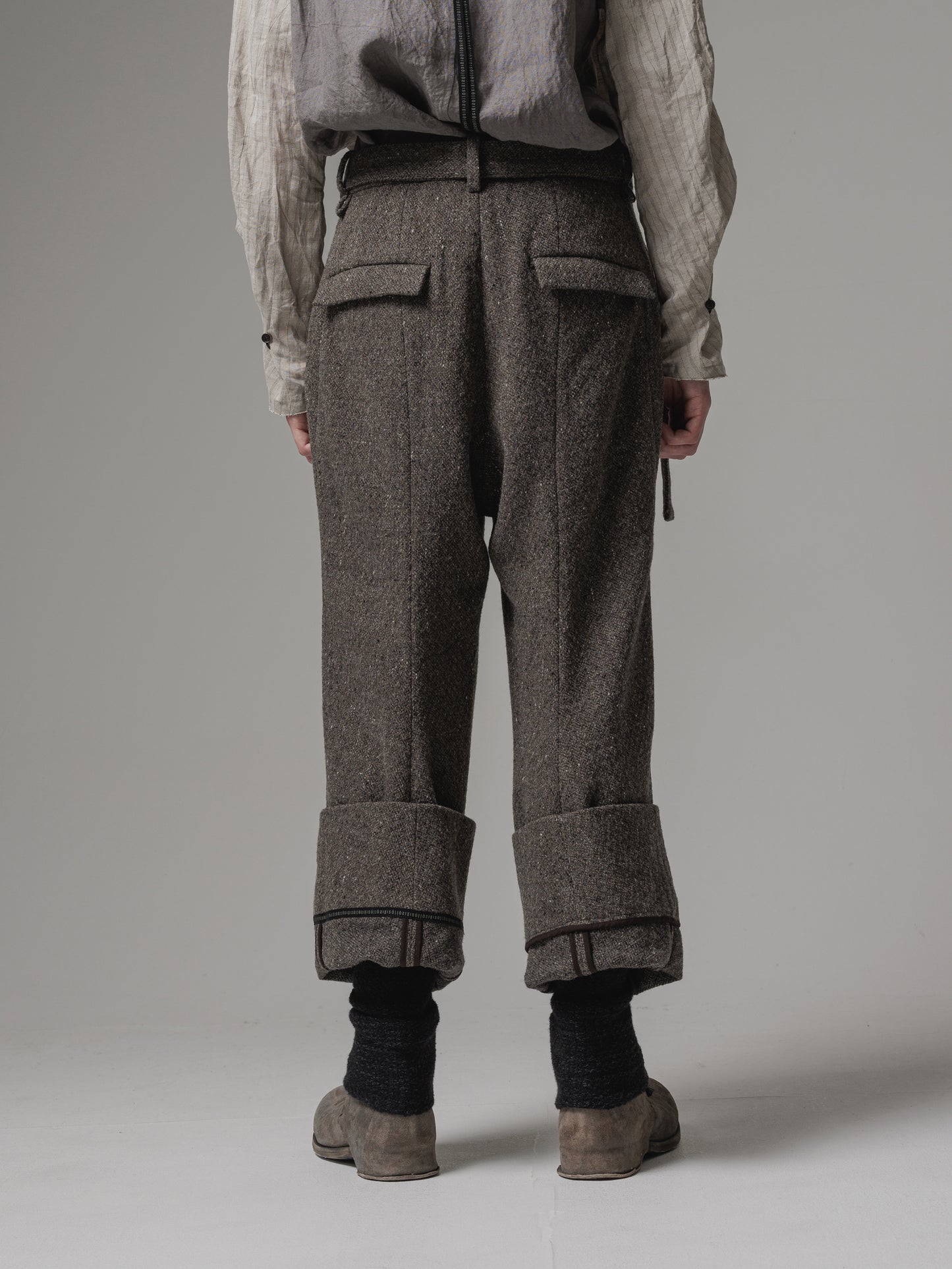 
                  
                    [ISO] shetland wool wide trousers
                  
                
