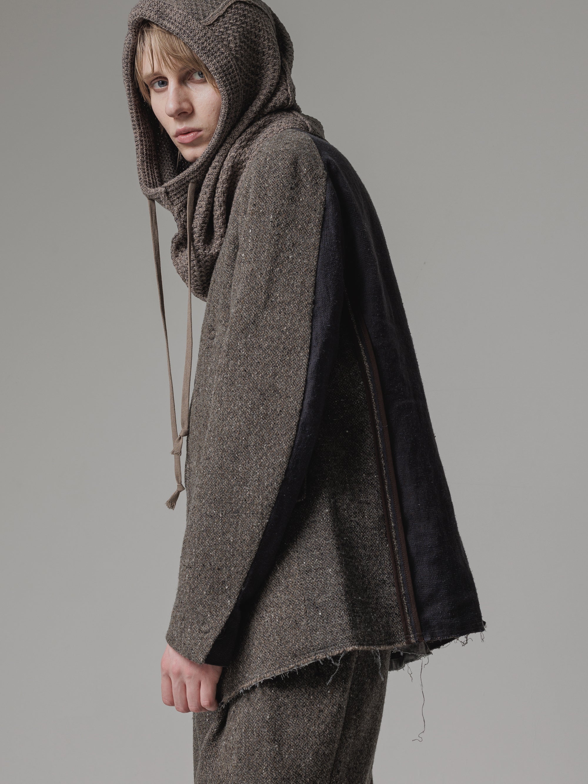 ISO] （イソウ） shetland wool collarless jacket（シェットランド