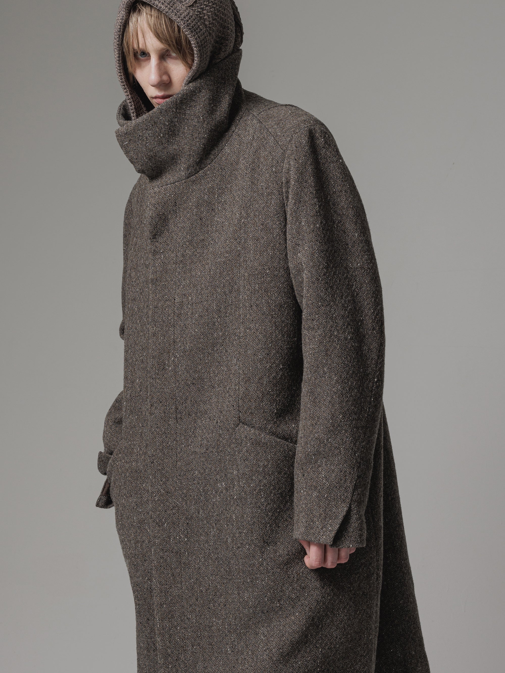 ISO]（イソウ） shetland wool high neck coat（シェットランドウール