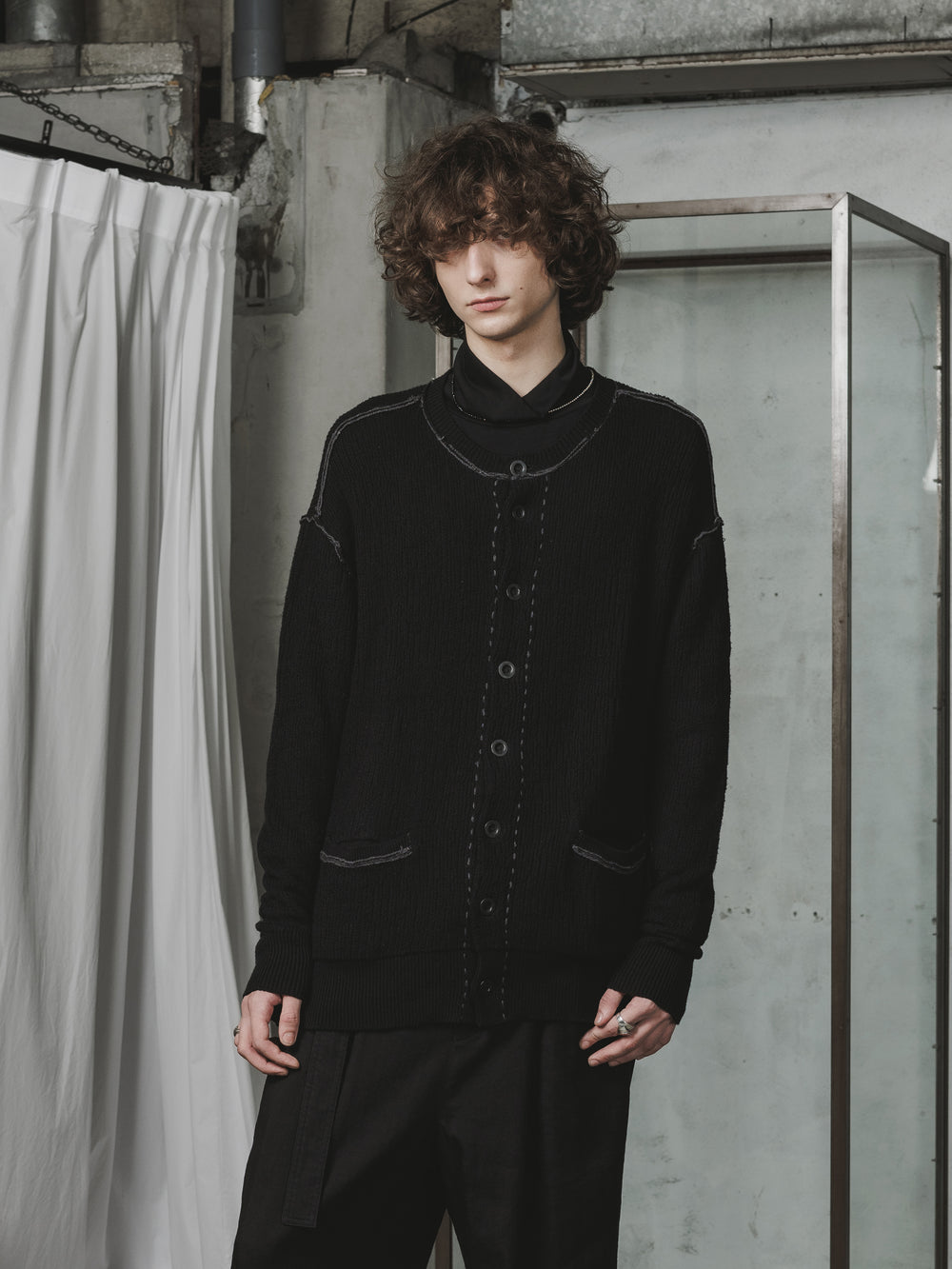 COTTON/CASHMERE CARDIGAN