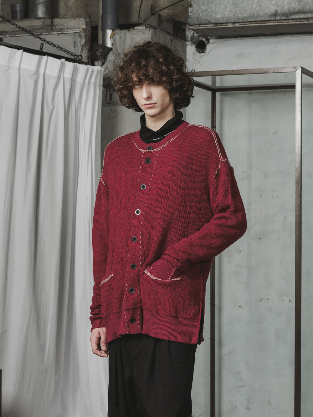 COTTON/CASHMERE CARDIGAN