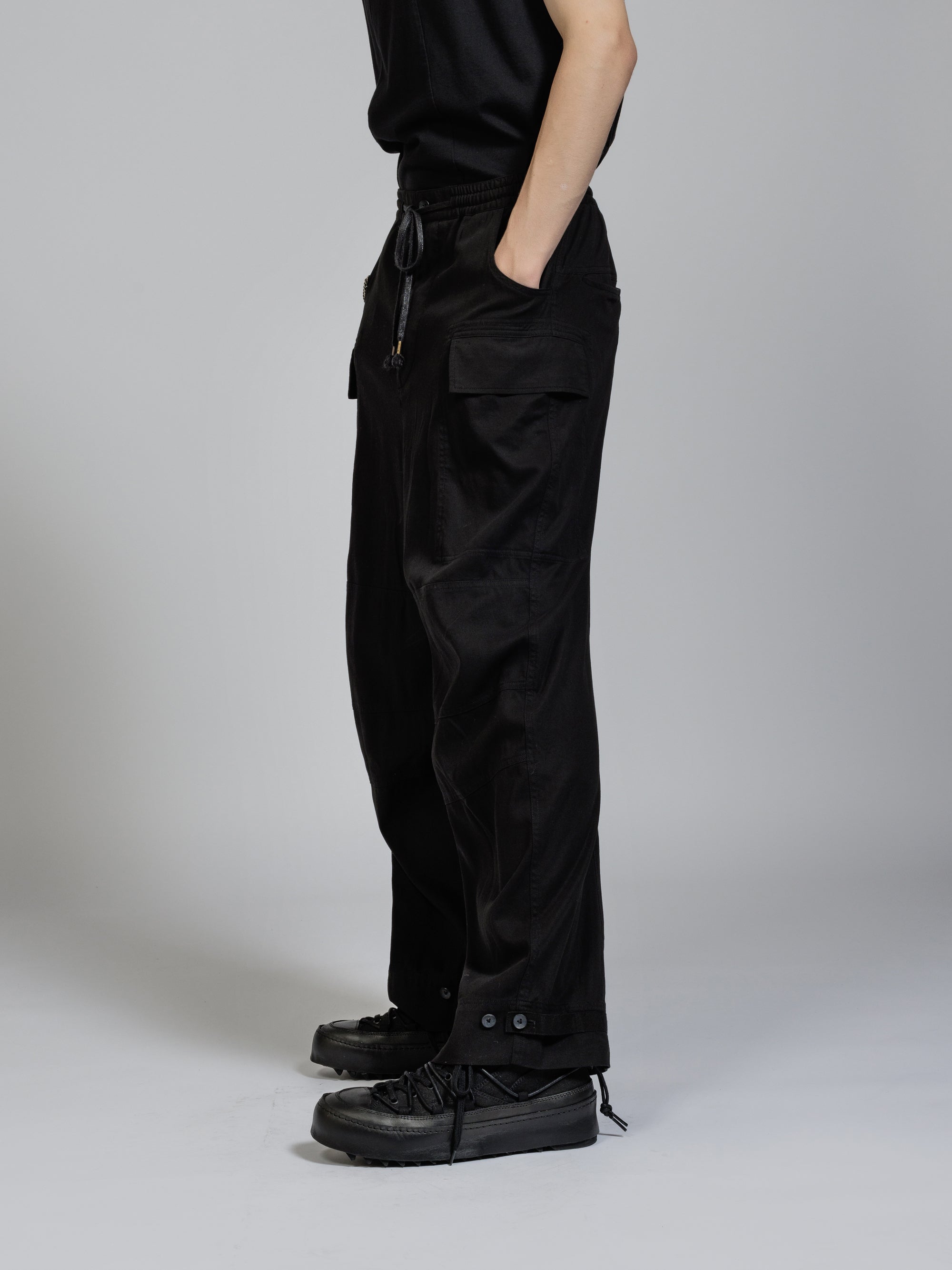 4★The Viridi-anne★撥水ストレッチ イージー ワイドカーゴパンツ The Viridi-anne - Sweat Combi Tactical Pants