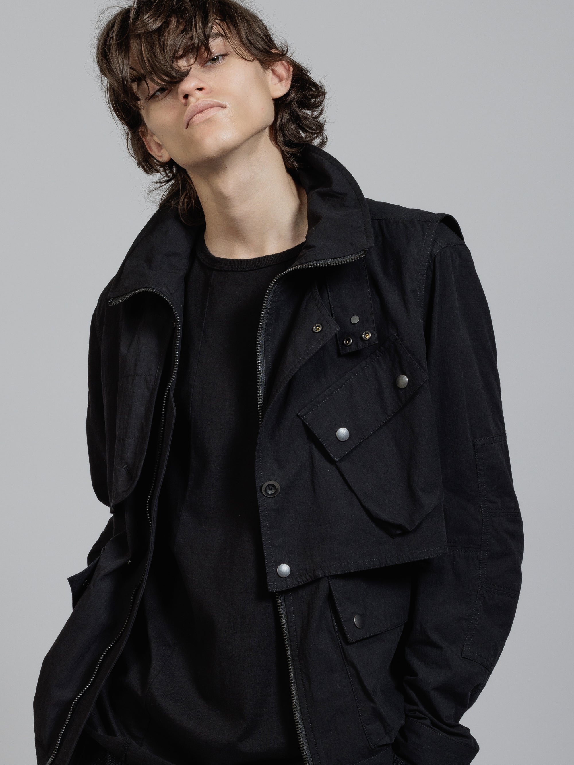 The Viridi-anne 新品未使用タグ付 ミリタリージャケット THE VIRIDI-ANNE(ザヴィリジアン) リップストップミリタリー