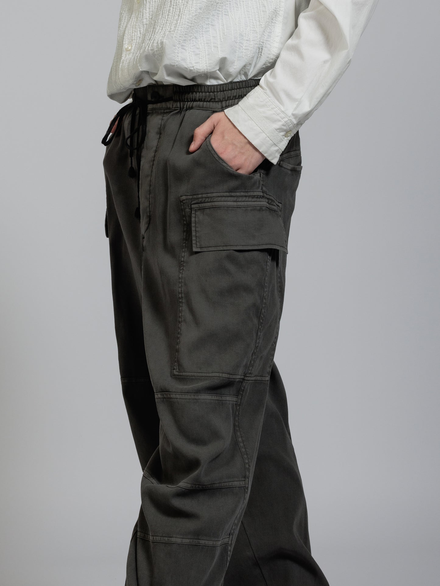 
                  
                    Twill object dyed cargo trousers
                  
                