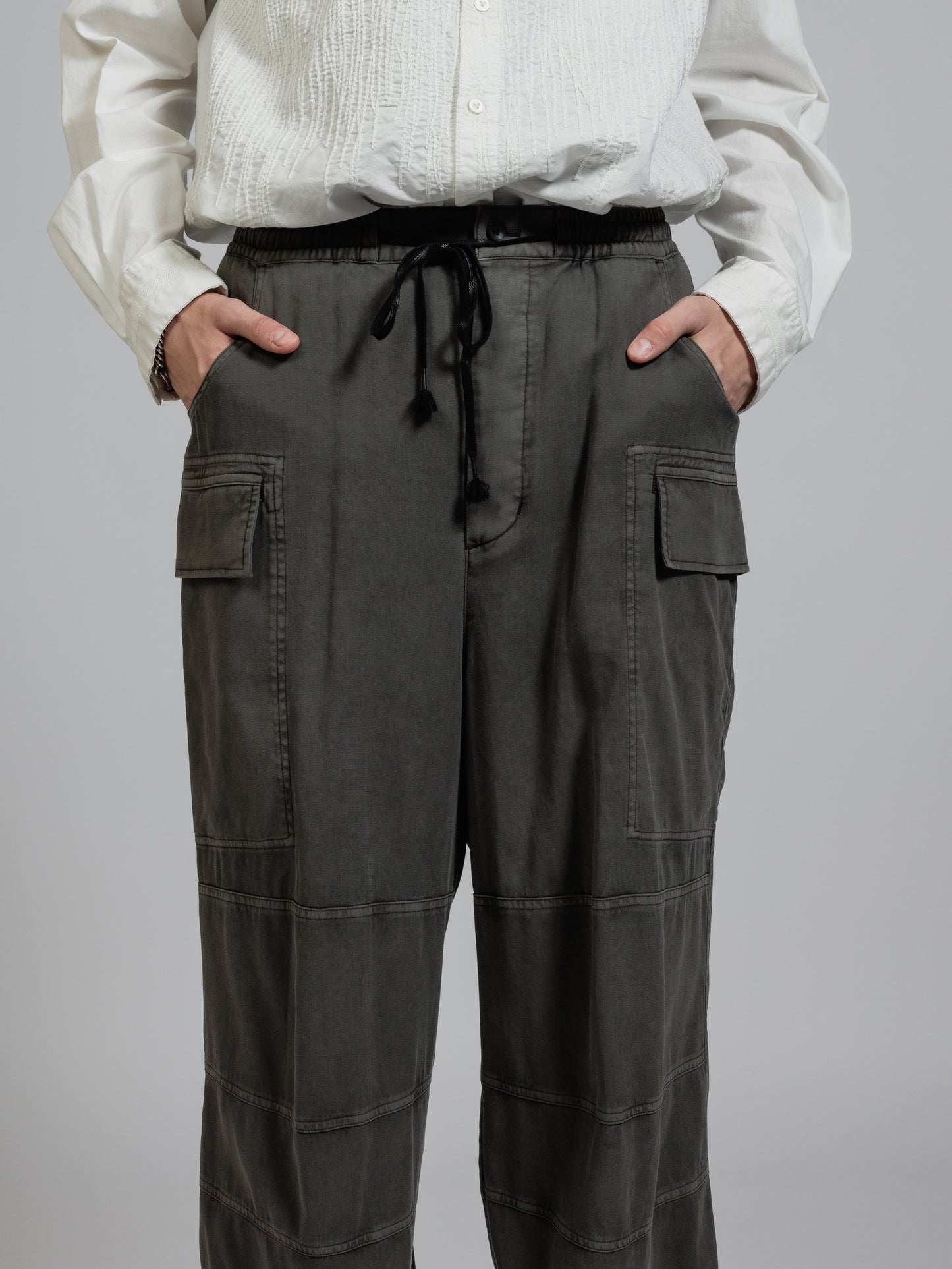 
                  
                    Twill object dyed cargo trousers
                  
                