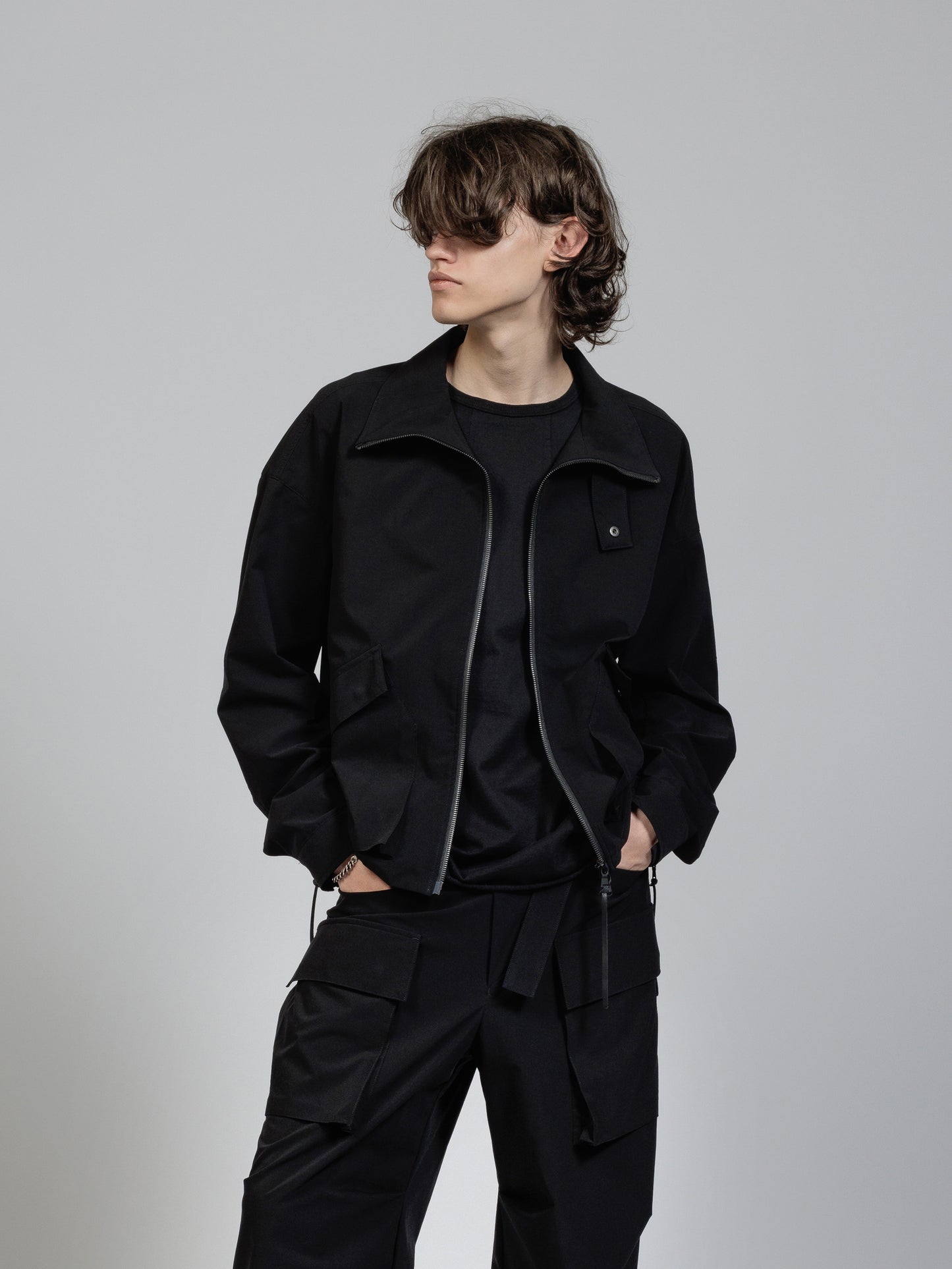 
                  
                    Water-repellent stretch zip-up jacket
                  
                