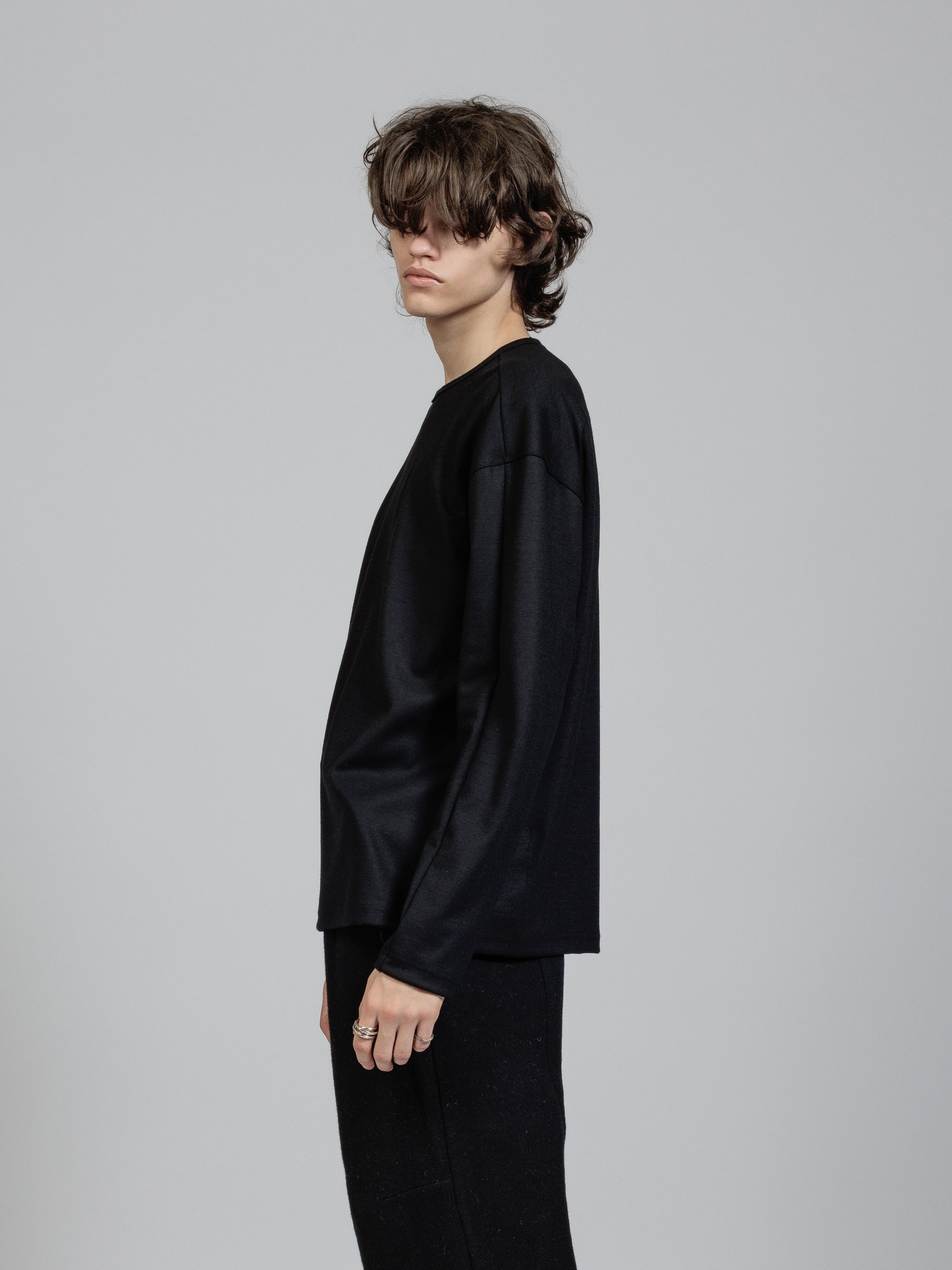 トップス The viridi-anne The Viridi-anne Sweat Hoodie All-Black Style -FASCINATE