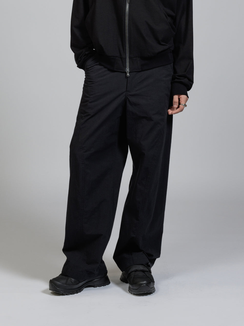 Ripstop wide-trousers