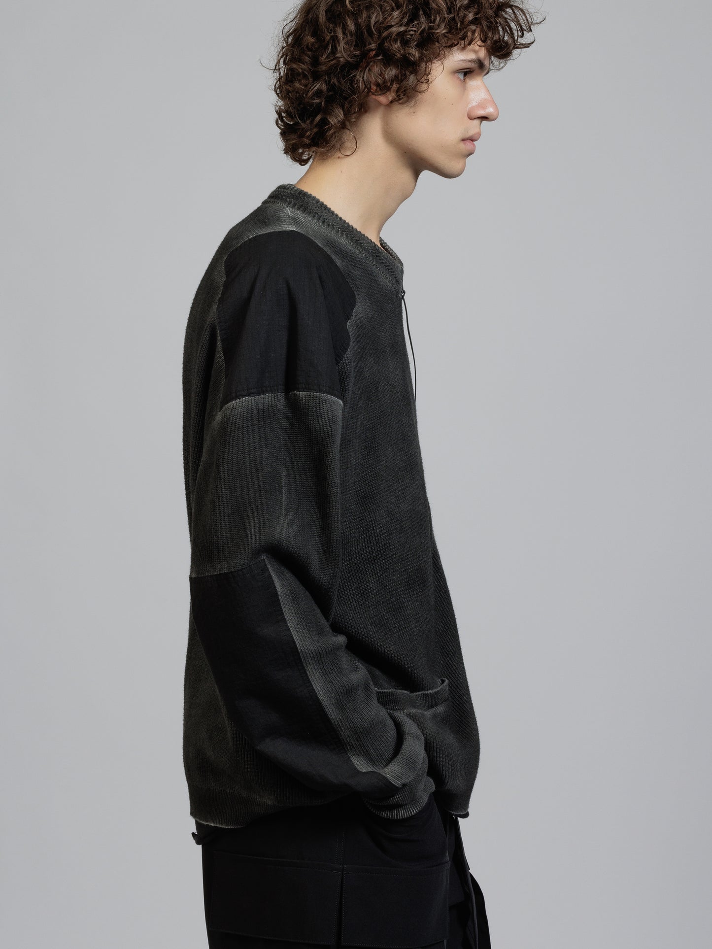 
                  
                    Object dyed zip-up cardigan
                  
                