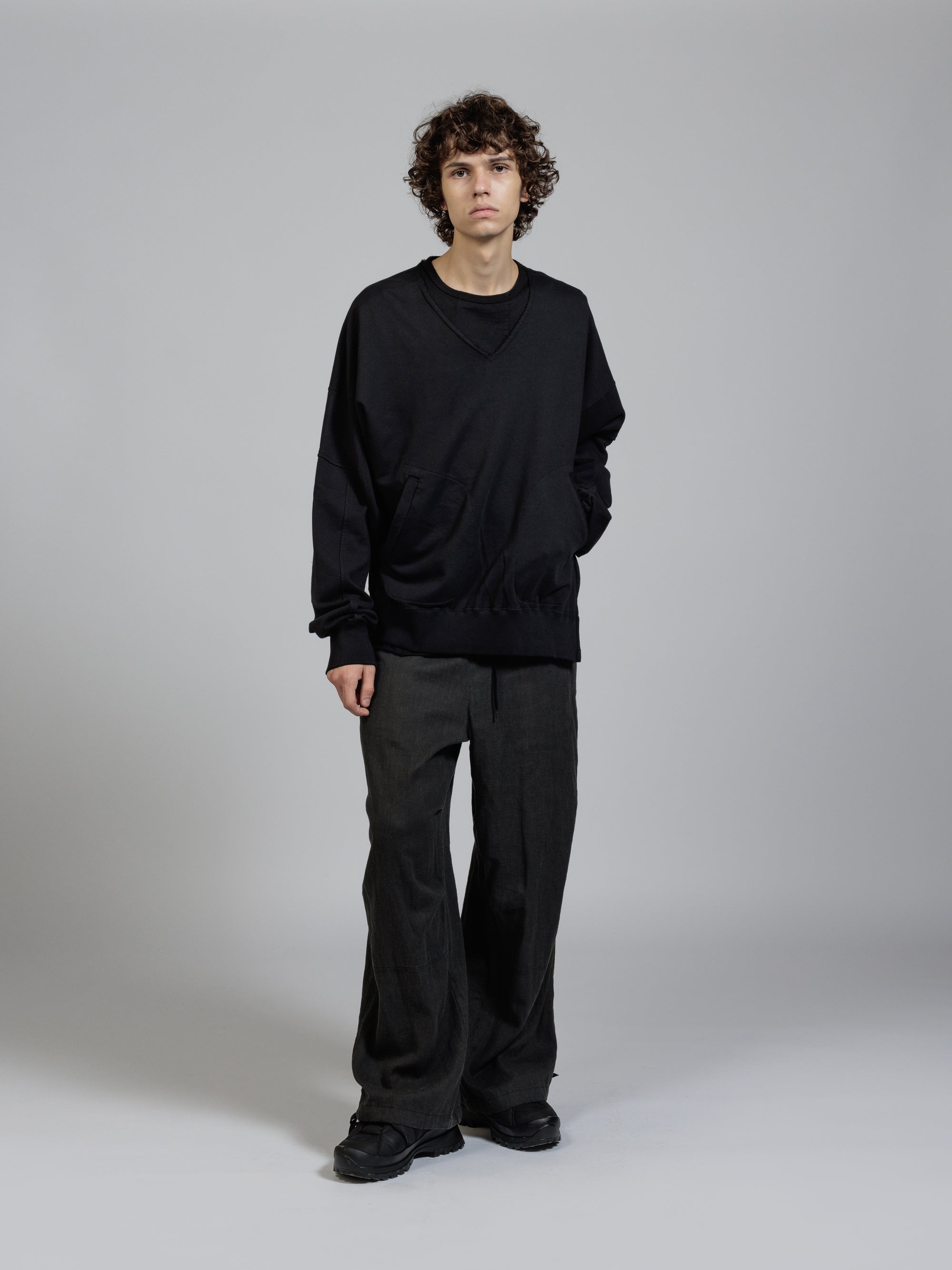 THE VIRIDI-ANNE TVA 25SS Sweat v-necked pullover – The Viridi-anne