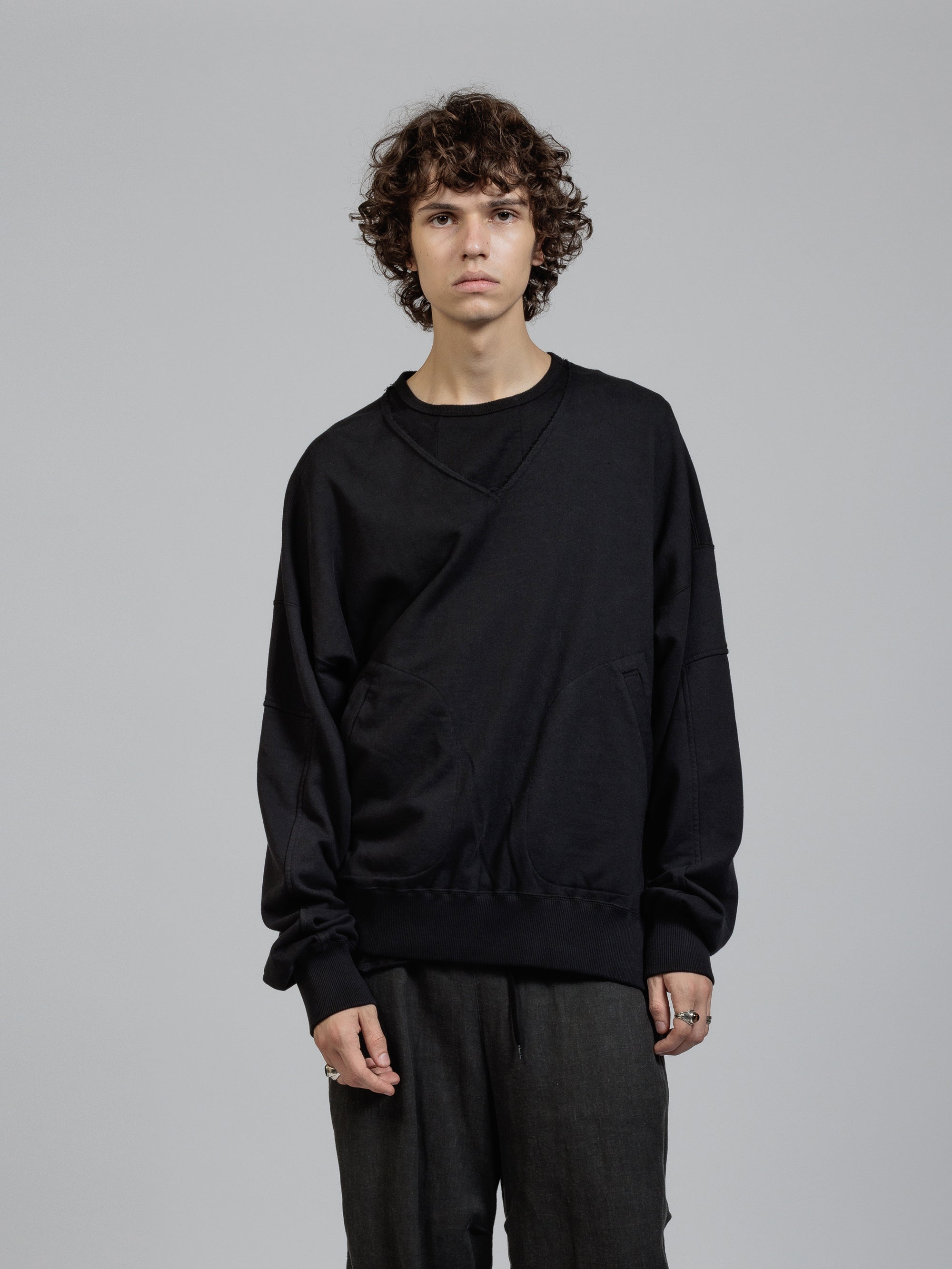 THE VIRIDI-ANNE TVA 25SS Sweat v-necked pullover – The Viridi-anne