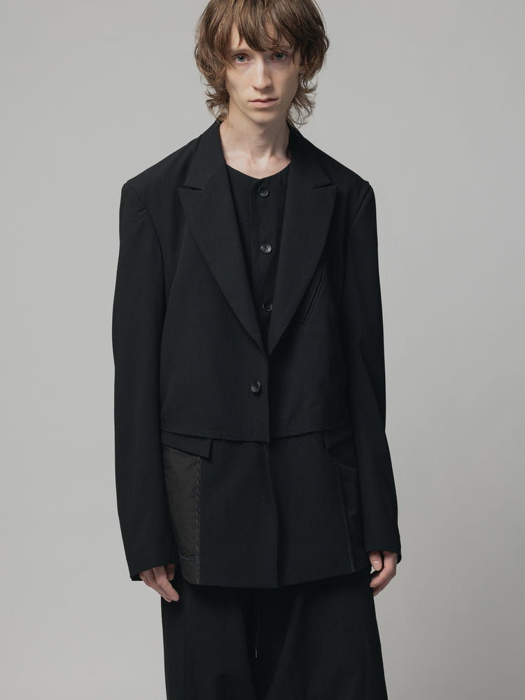 
                  
                    BLACK WOOL BLAZER
                  
                