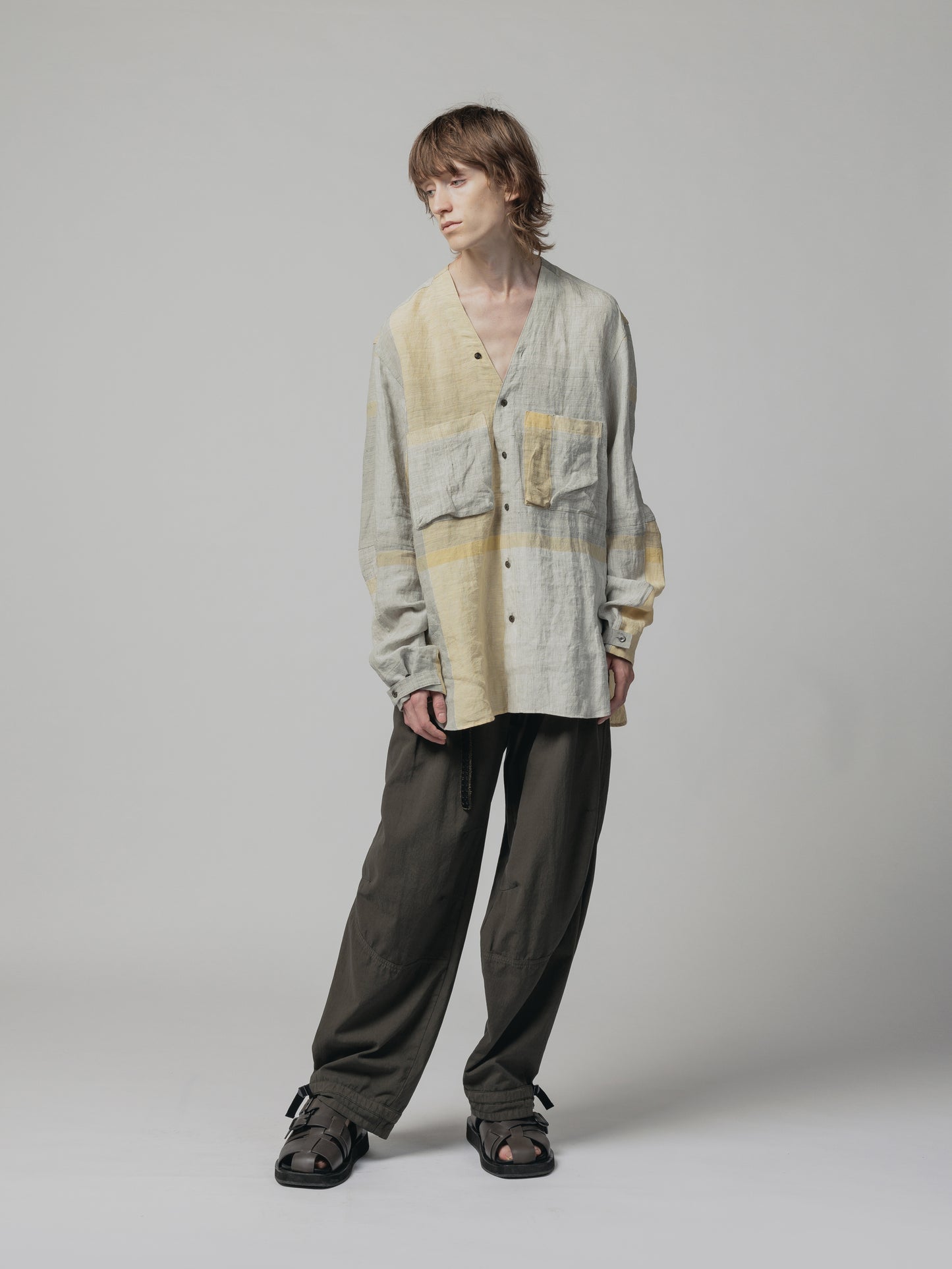 
                  
                    DRY COTTON WIDE TROUSERS
                  
                