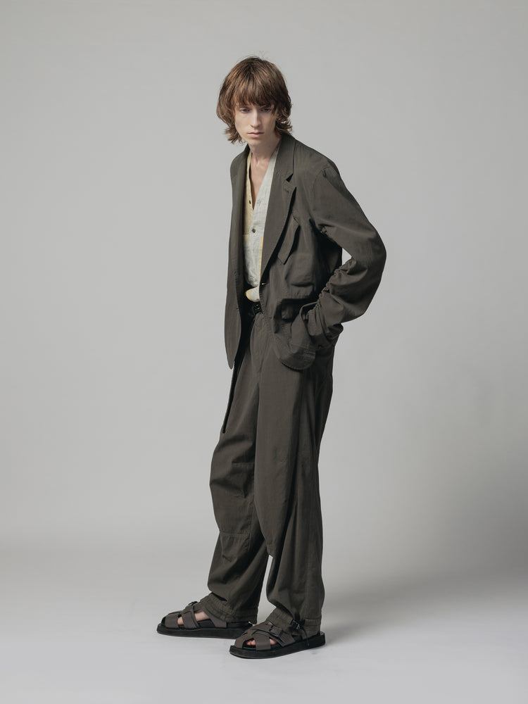 
                  
                    DRY COTTON WIDE TROUSERS
                  
                