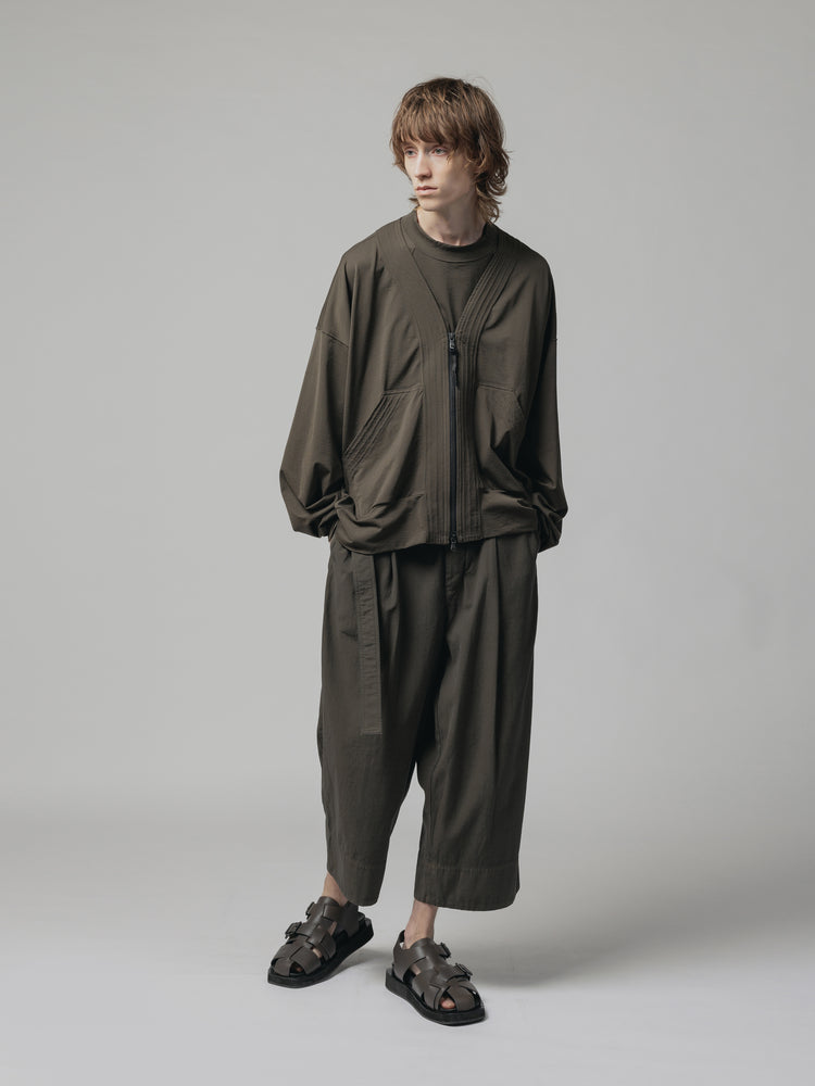 
                  
                    NYLON SMOOTH ZIP-UP CARDIGAN
                  
                