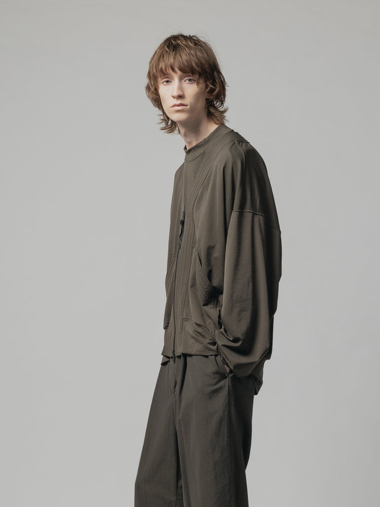 
                  
                    NYLON SMOOTH ZIP-UP CARDIGAN
                  
                