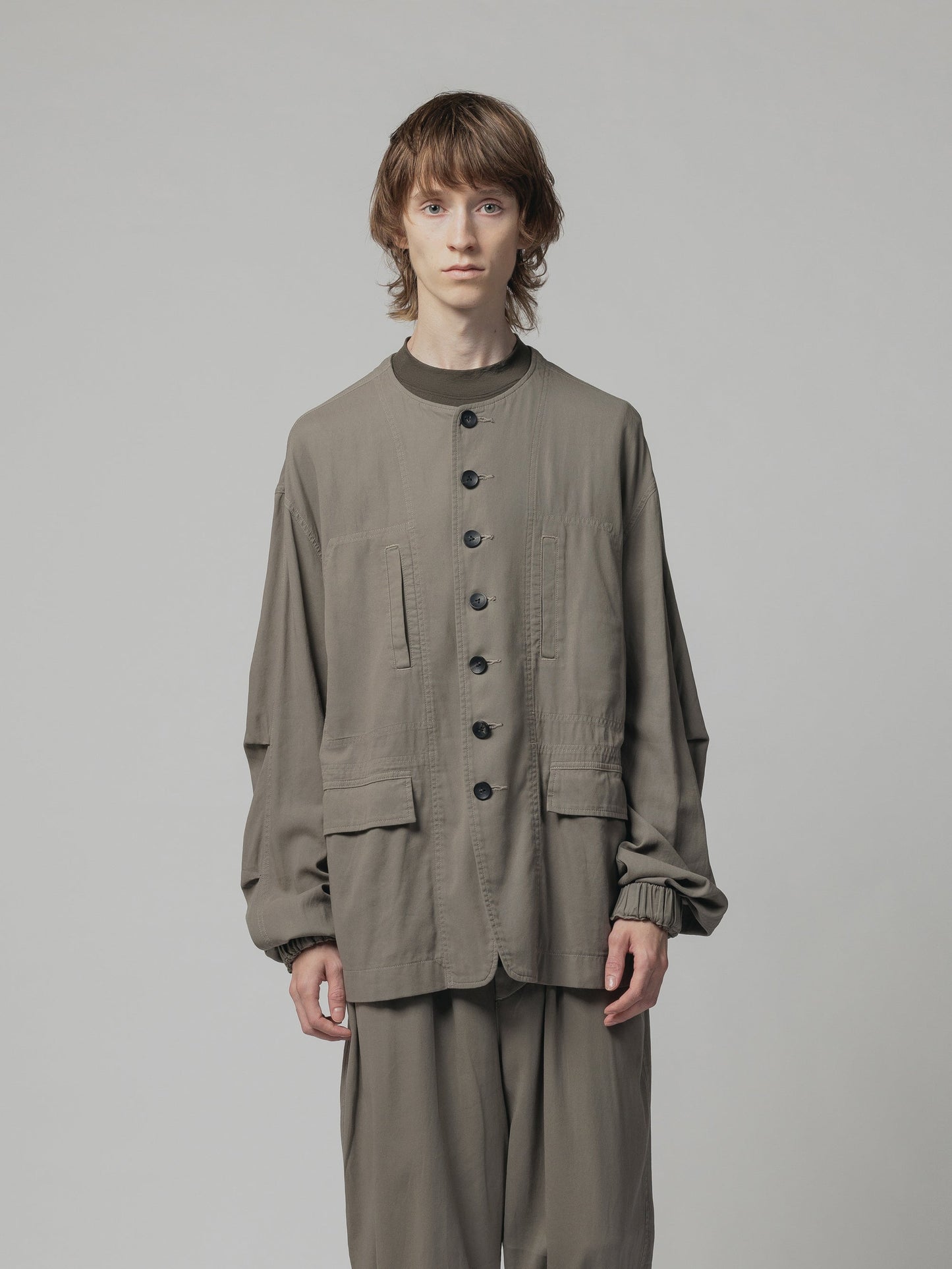 THE VIRIDI-ANNE(ザ ヴィリディアン) TVA 24SS COTTON COLLARLESS THE VIRIDI-ANNE(ザ ヴィリディアン) TVA 24SS COTTON COLLARLESS