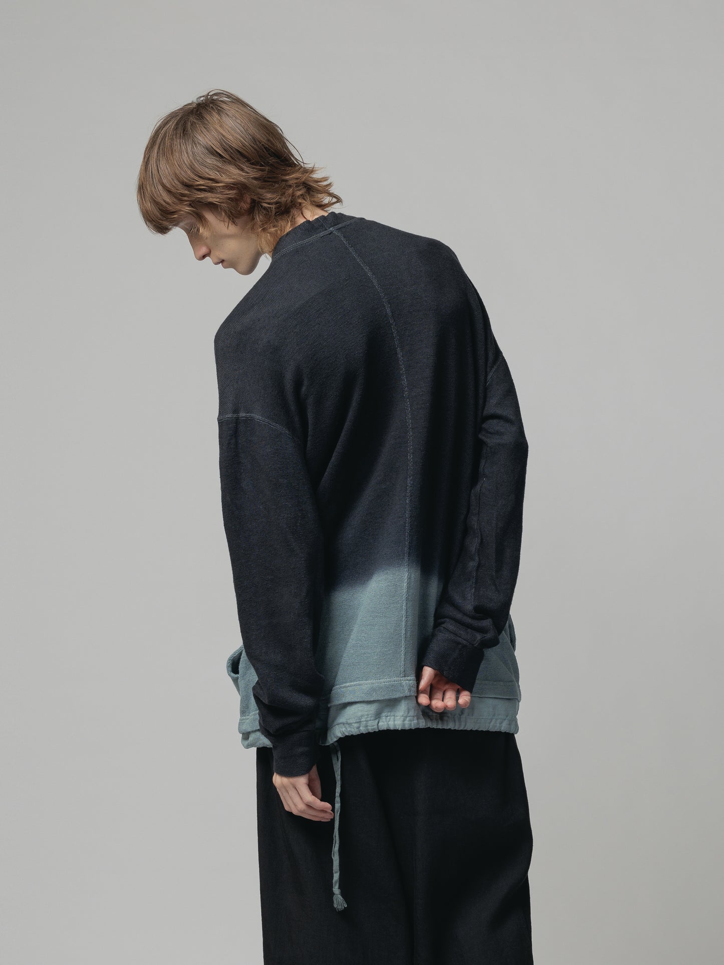 
                  
                    GRADATION DYE JERSEY CARDIGAN
                  
                