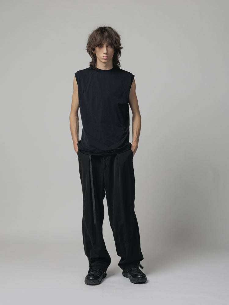 
                  
                    DRY COTTON WIDE TROUSERS
                  
                