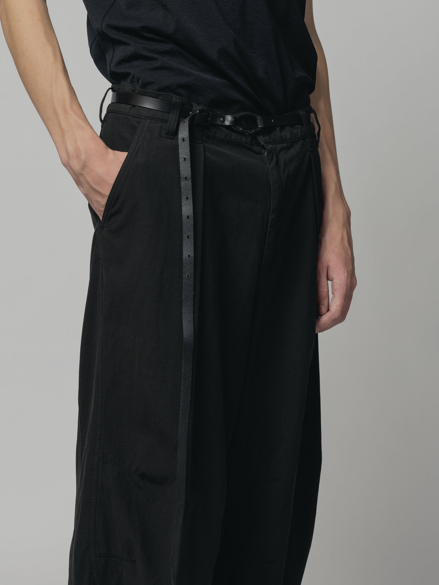 
                  
                    DRY COTTON WIDE TROUSERS
                  
                