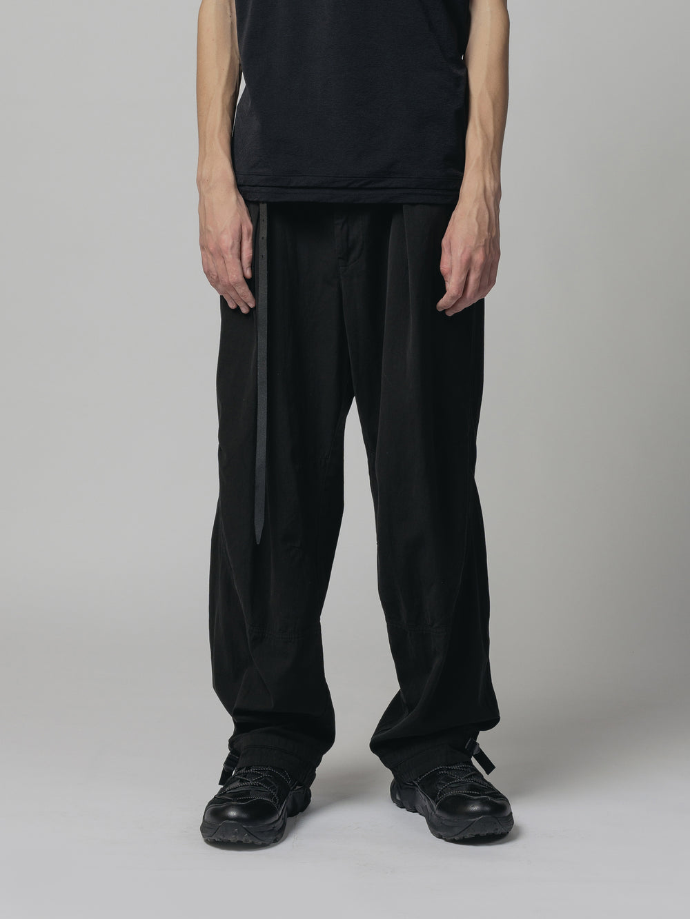 DRY COTTON WIDE TROUSERS