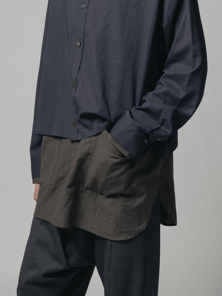 
                  
                    COTTON/LINEN LAYERD SHIRT
                  
                