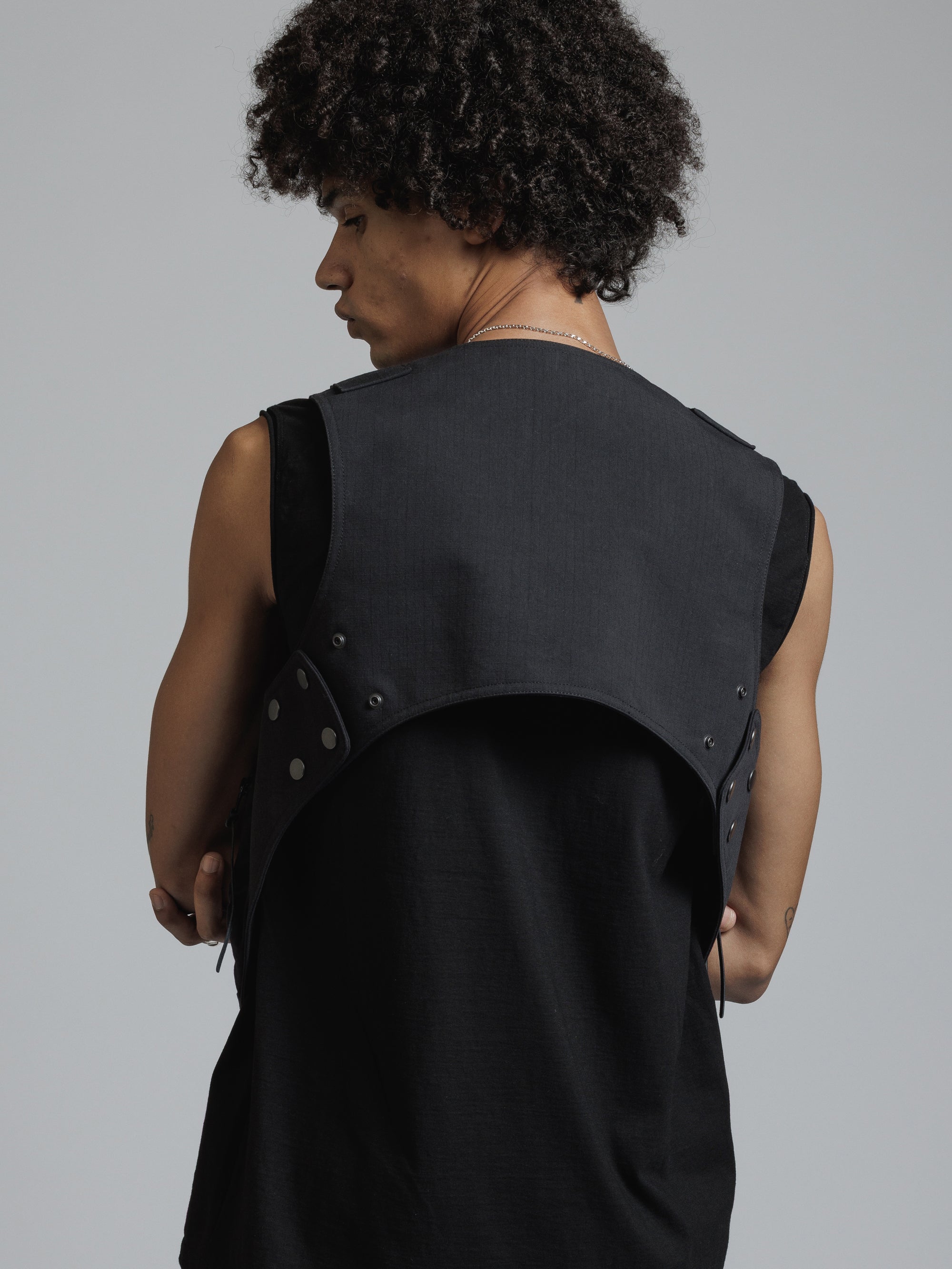 THE VIRIDI-ANNE（ザ ヴィリディアン） TVA 26SS COTTON/NYLON VEST
