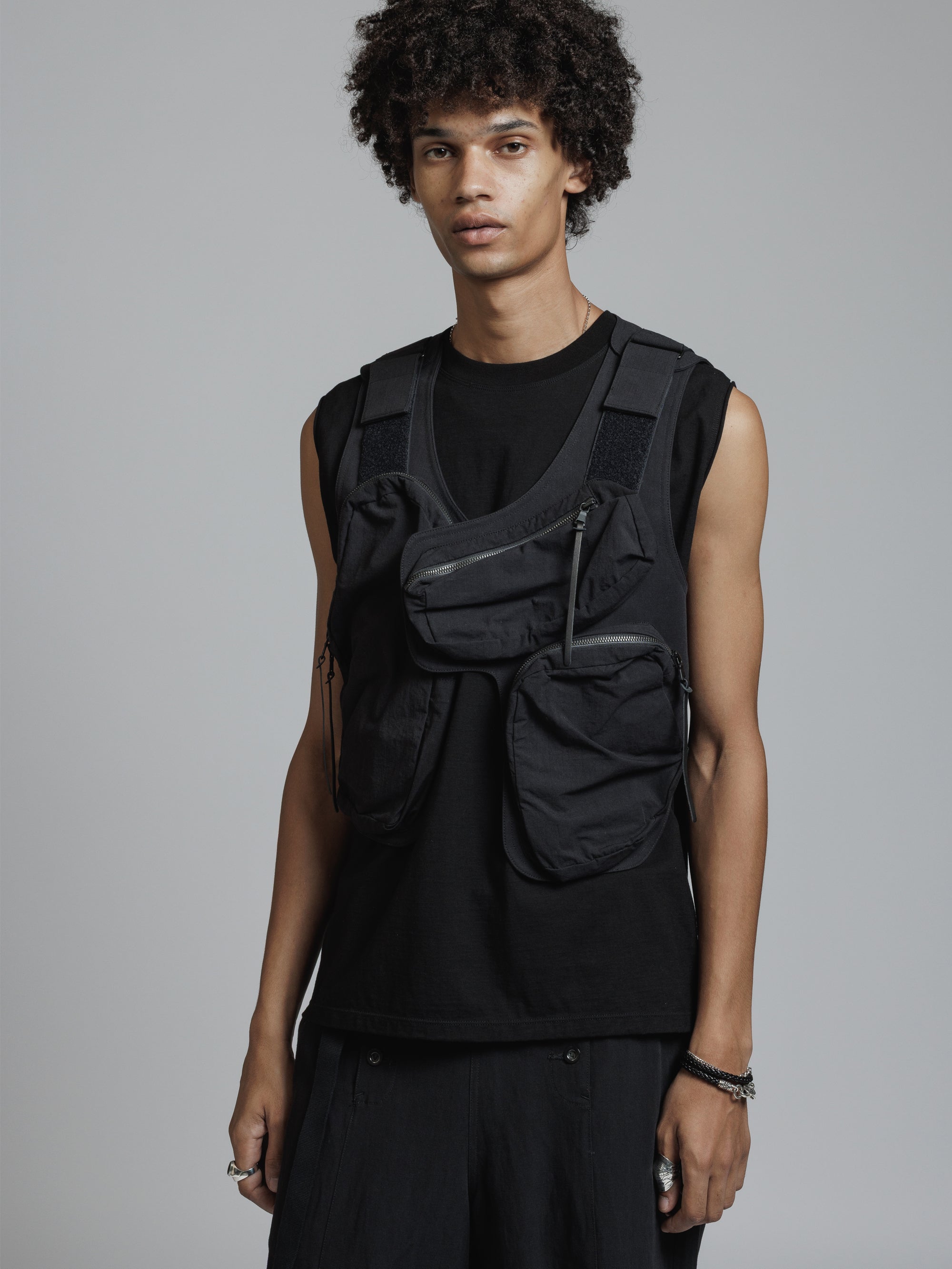 THE VIRIDI-ANNE（ザ ヴィリディアン） TVA 26SS COTTON/NYLON VEST