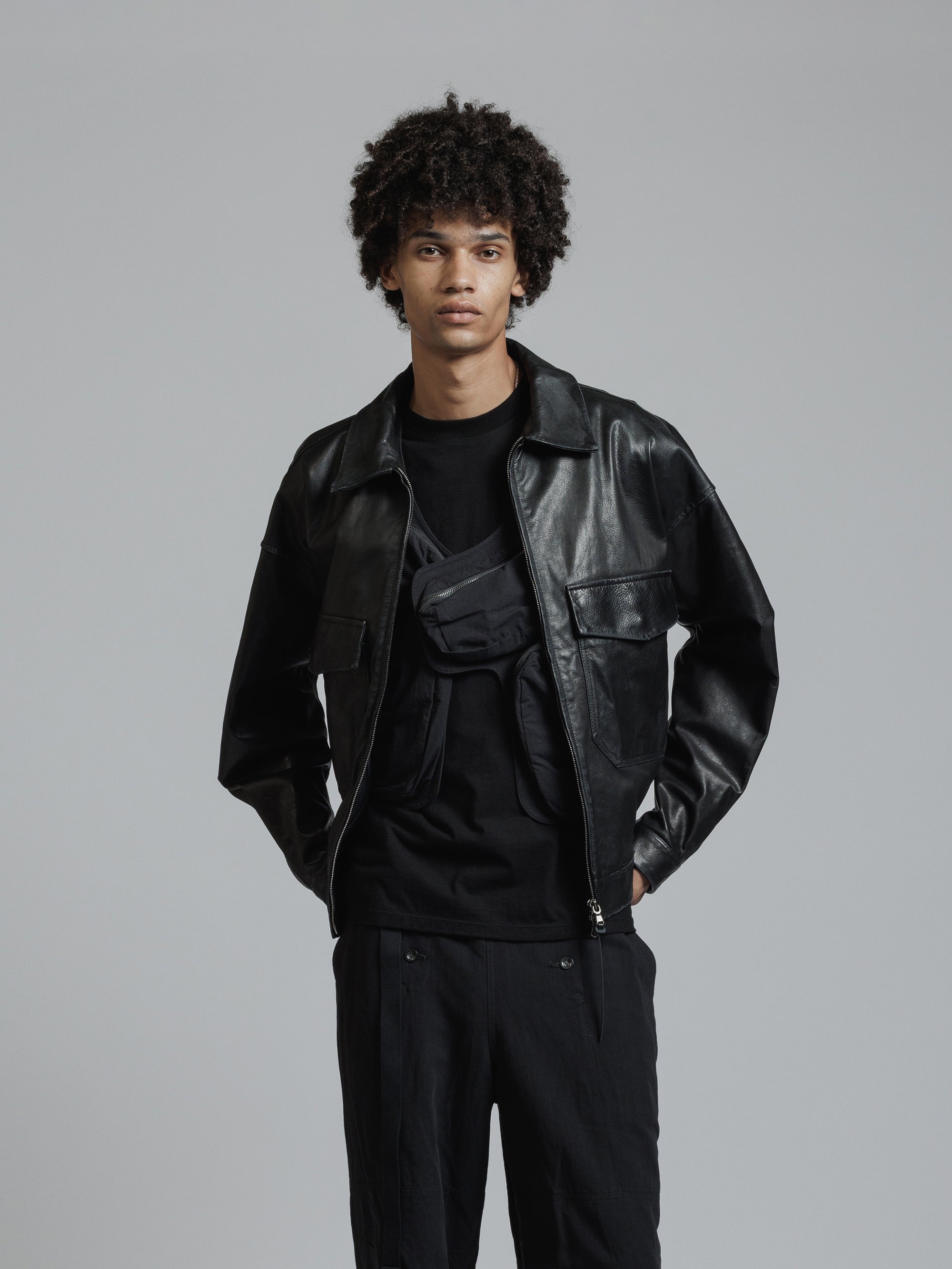 THE VIRIDI-ANNE（ザ ヴィリディアン） TVA 26SS COTTON/NYLON VEST