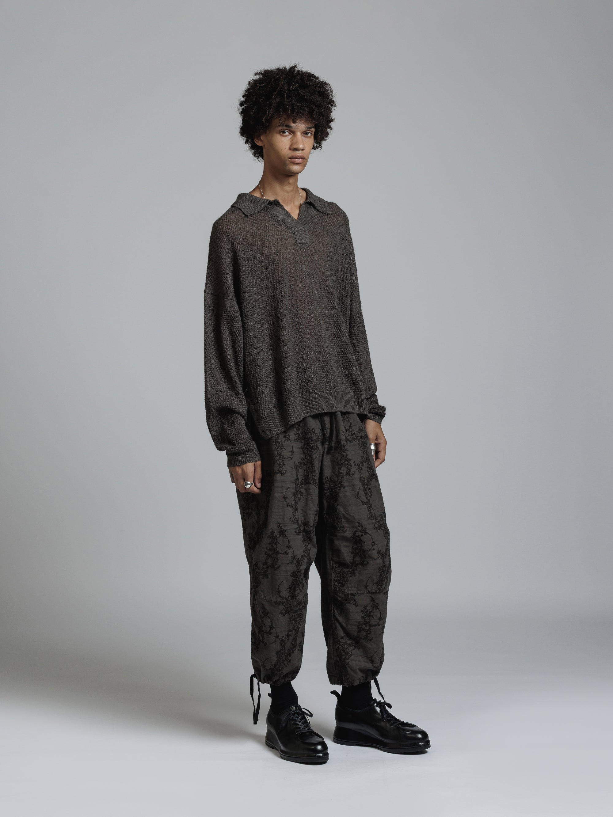THE VIRIDI-ANNE（ザ ヴィリディアン） TVA 26SS LINEN SKIPPER NECK