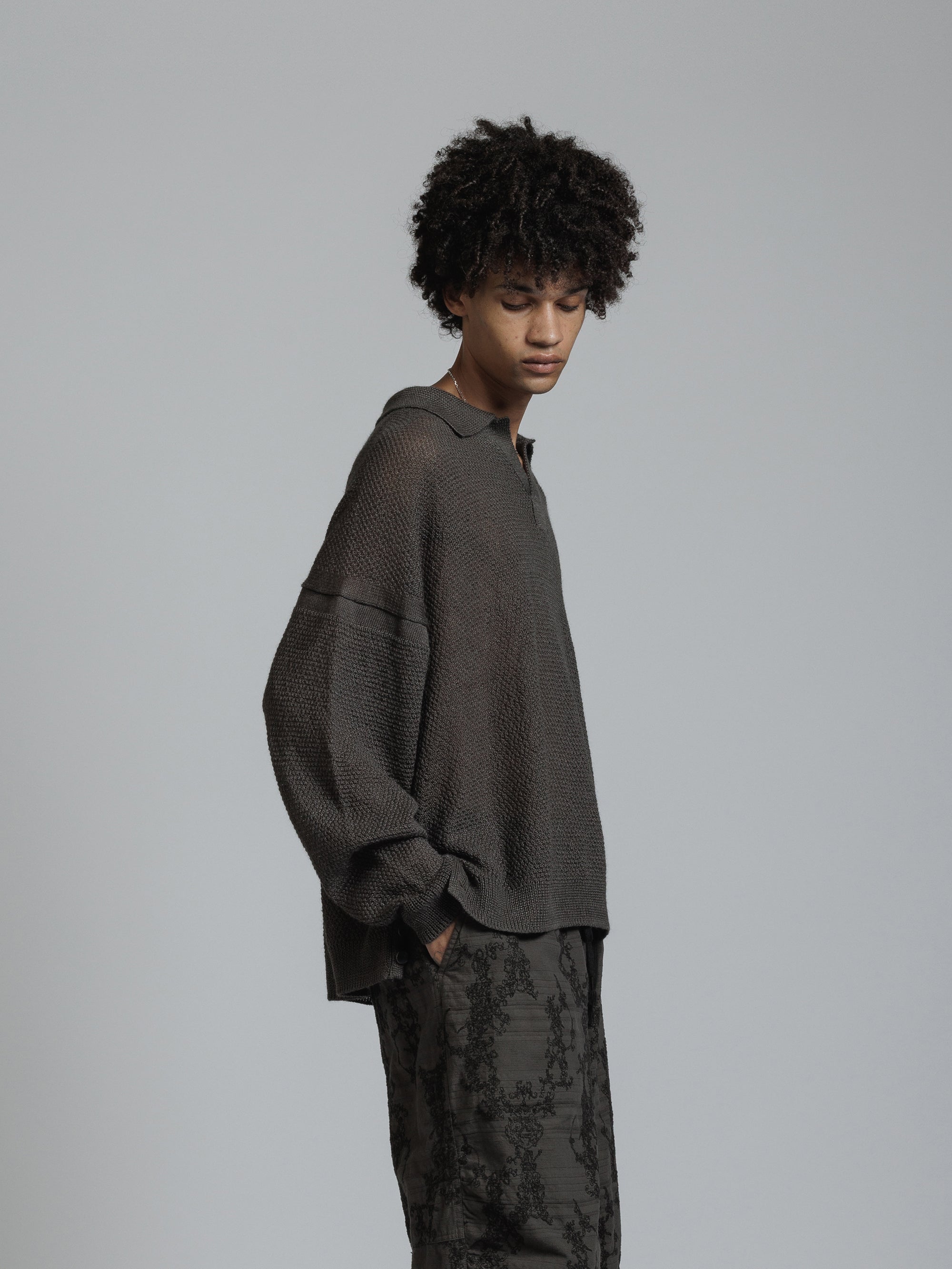 THE VIRIDI-ANNE（ザ ヴィリディアン） TVA 26SS LINEN SKIPPER NECK