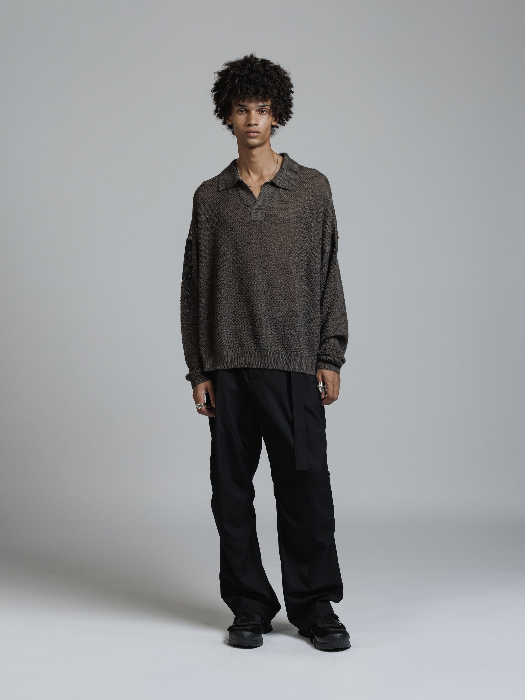 THE VIRIDI-ANNE（ザ ヴィリディアン） TVA 26SS LINEN SKIPPER NECK