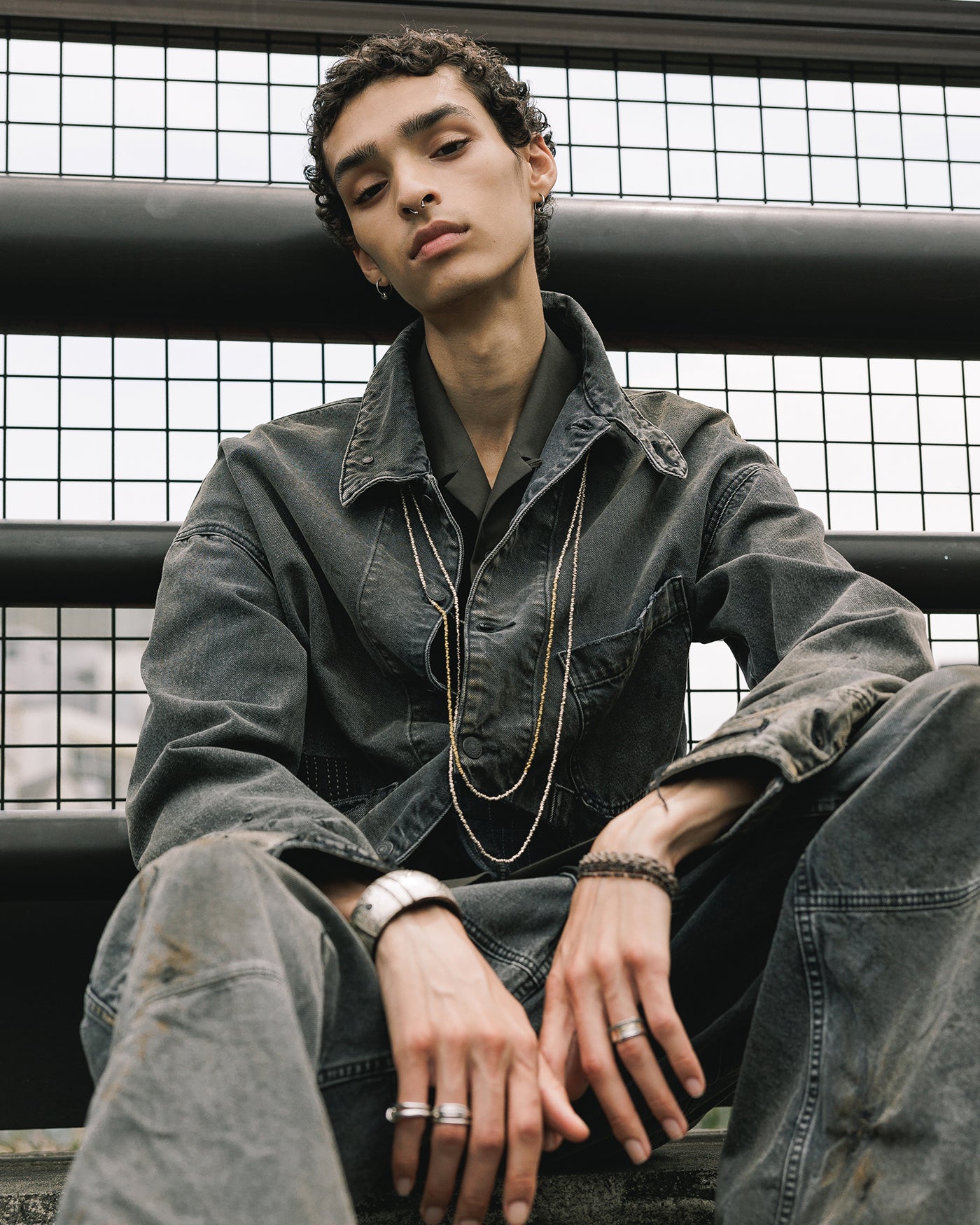 The Viridi-anne Dyed Nylon Zip-up Blouson （A-Black） 通販