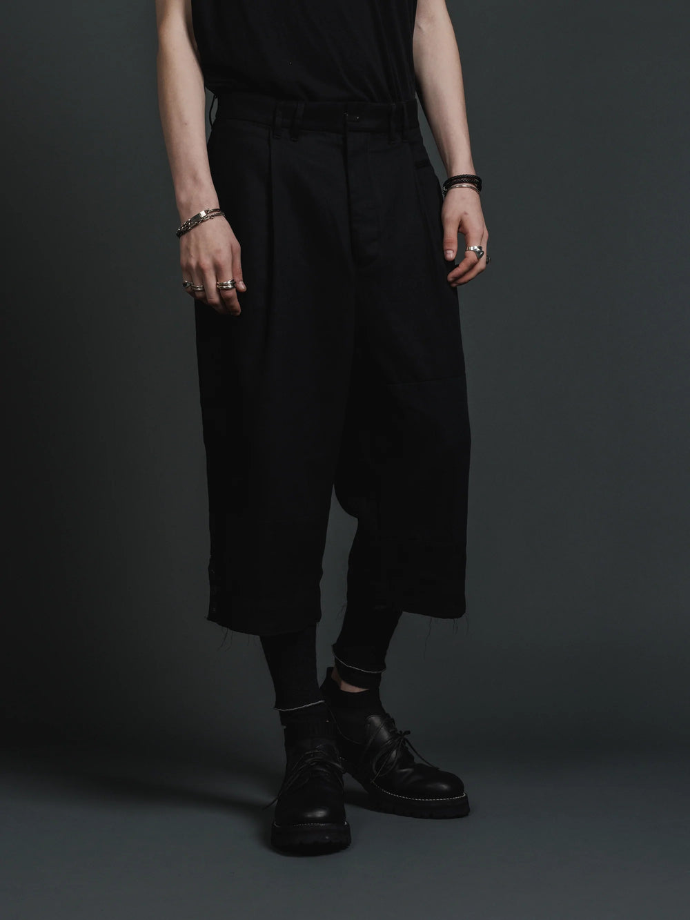 Wide cropped 2025 pants men
