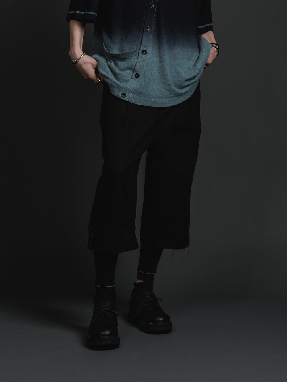 FRAGMENT WIDE CROPPED PANTS