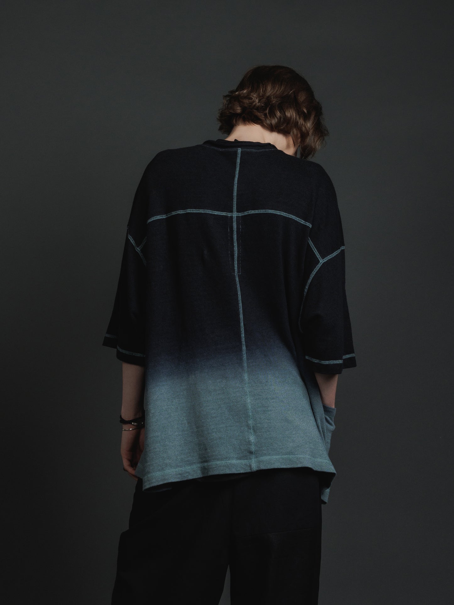 
                  
                    GRADATION DYE JERSEY DOLMAN SLEEVE T
                  
                