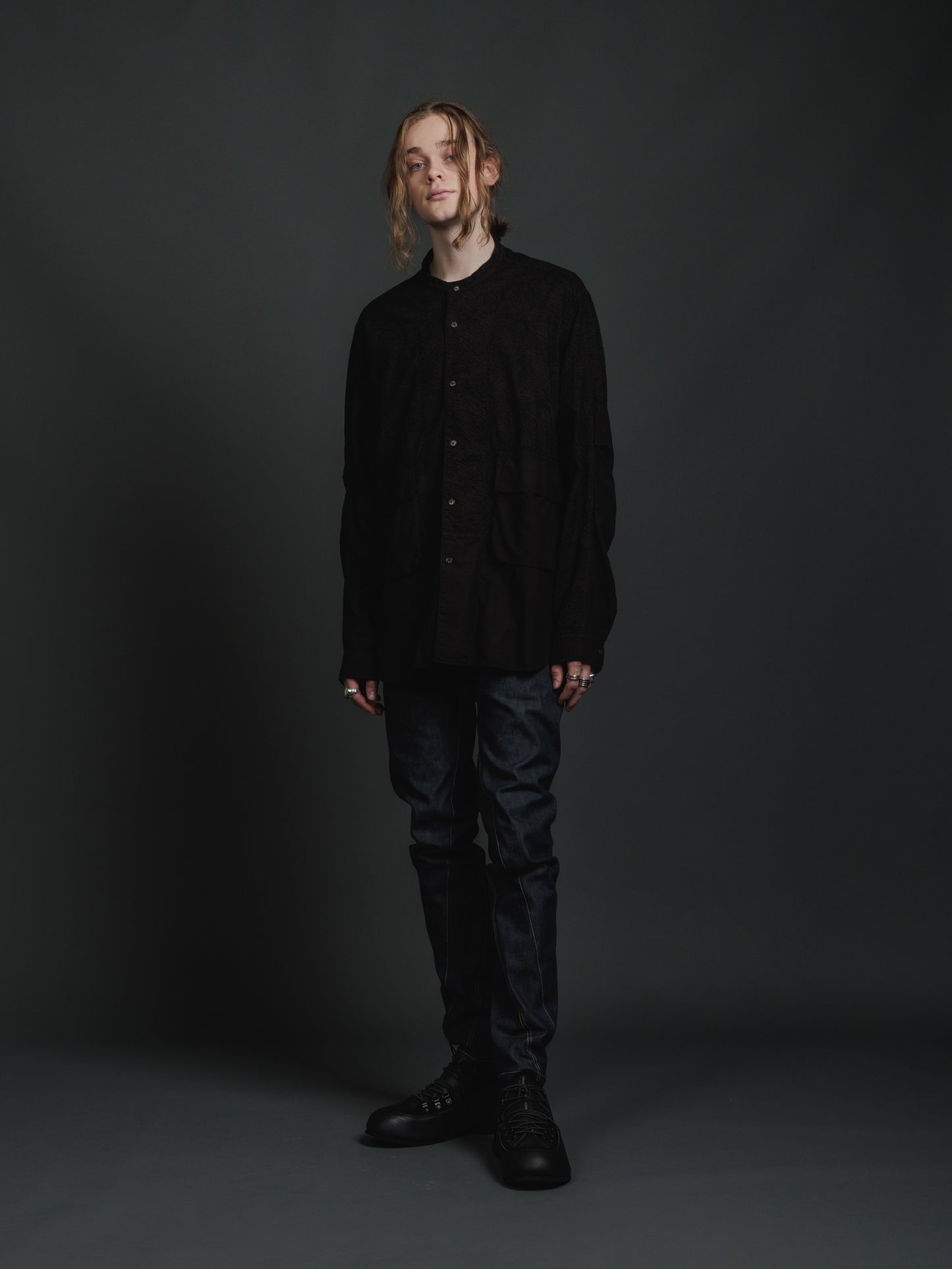 
                  
                    STRETCH DENIM SLIM PANTS
                  
                