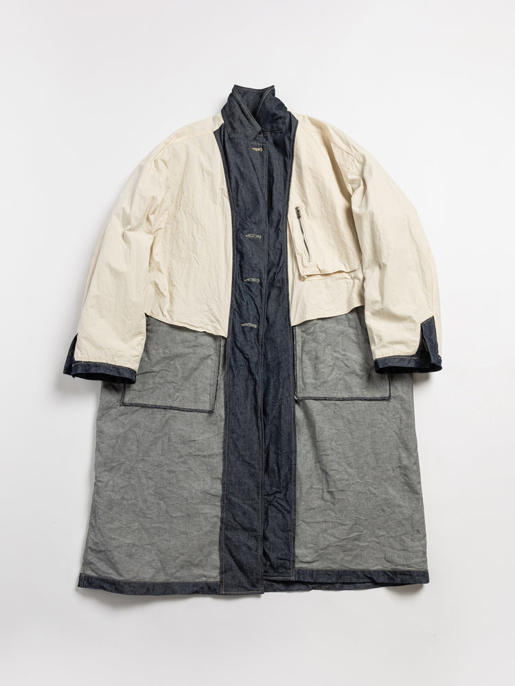 
                  
                    12OZ.STRONG TWISTED DENIM COAT
                  
                